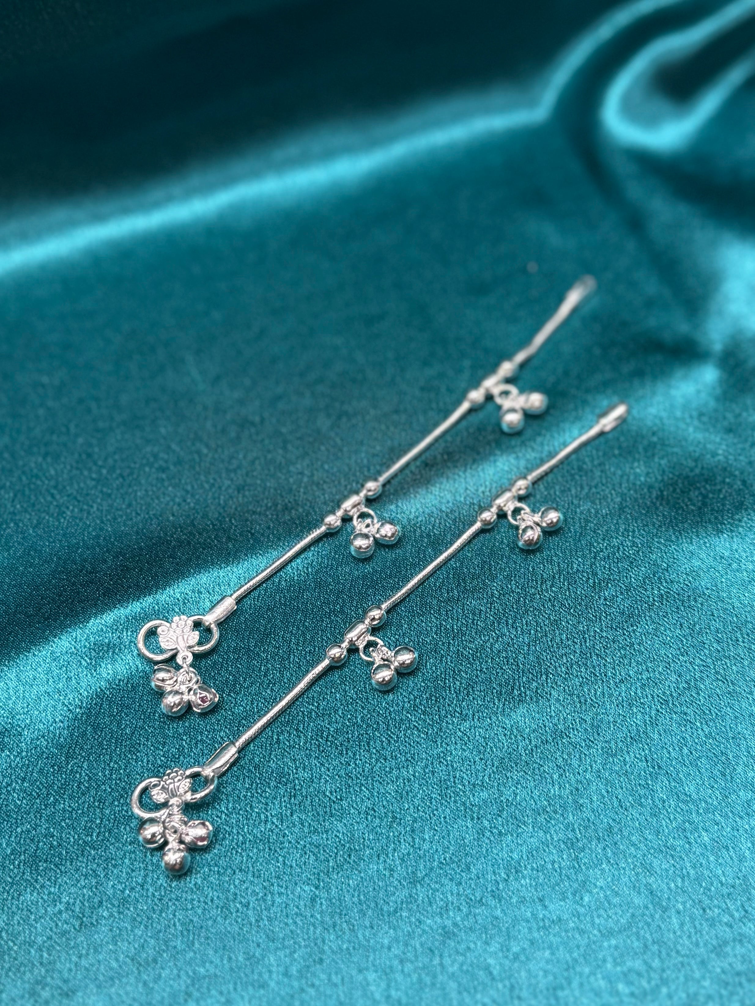 Baby Silver Anklets (Newborn - 1 Year Old)
