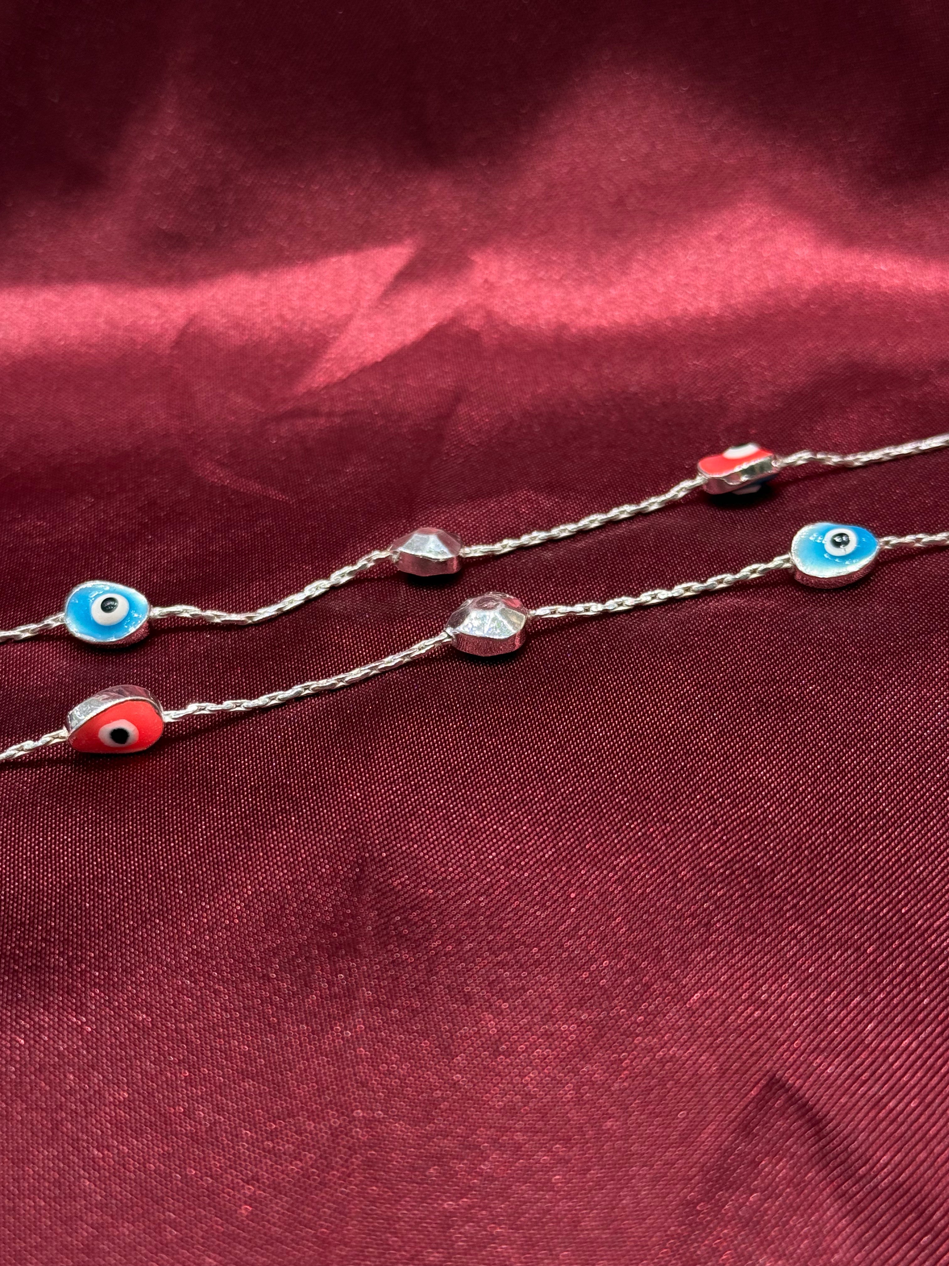 Kids Silver Anklets (16-18 year old)