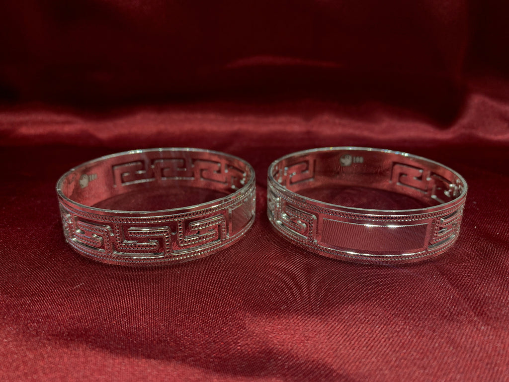 Traditional silver bangles B13