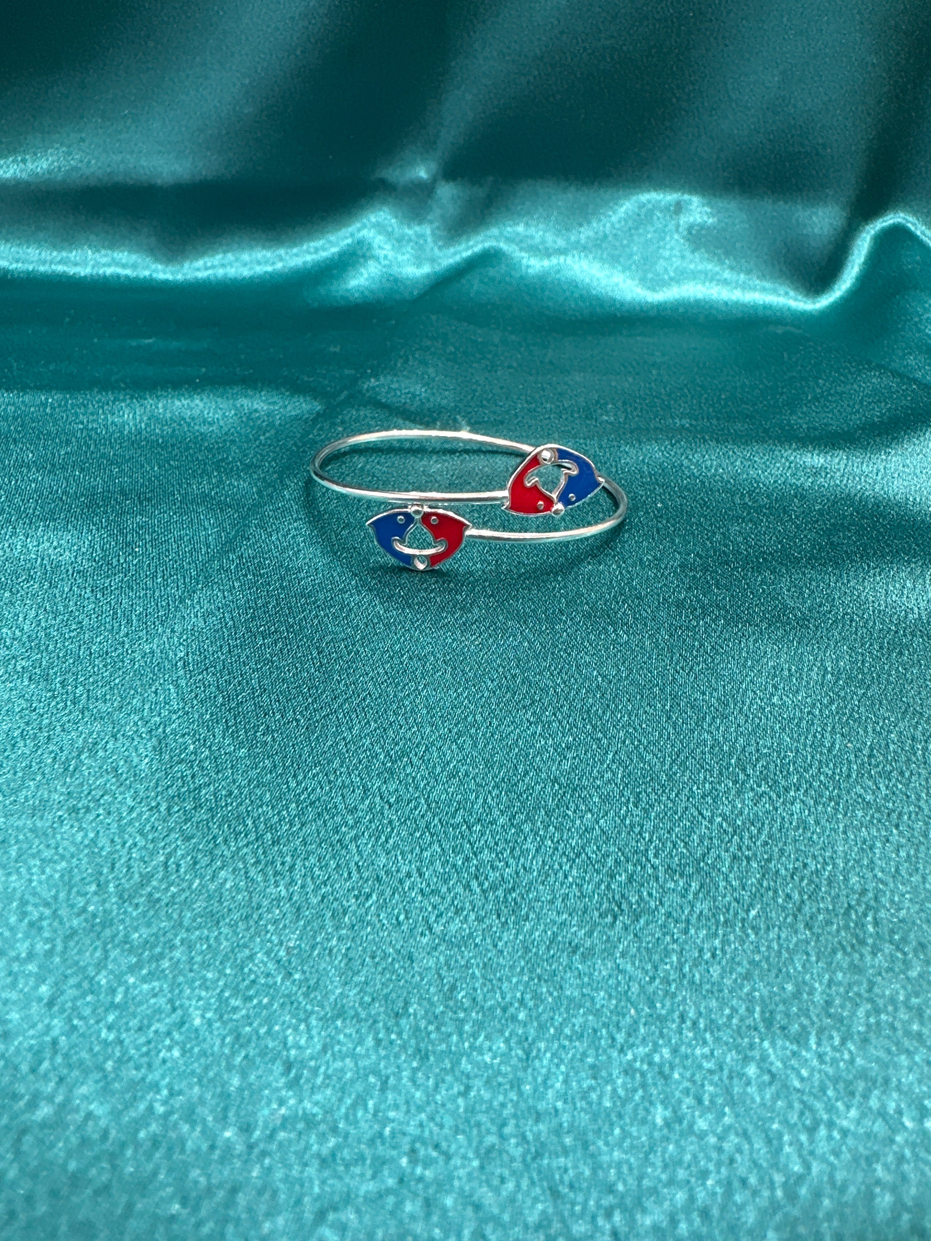 Fancy Silver baby bangles