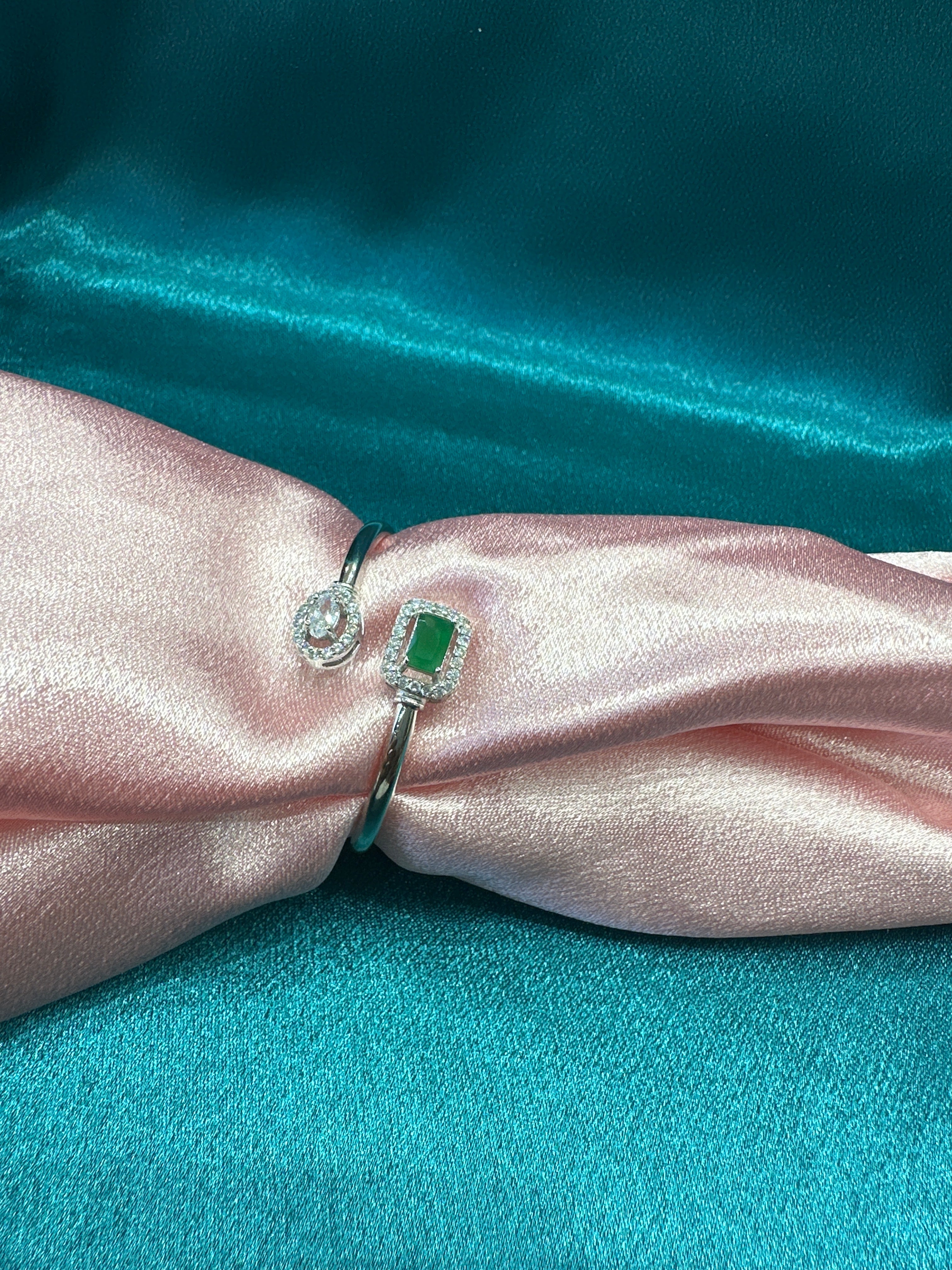 Fancy Silver baby bangles