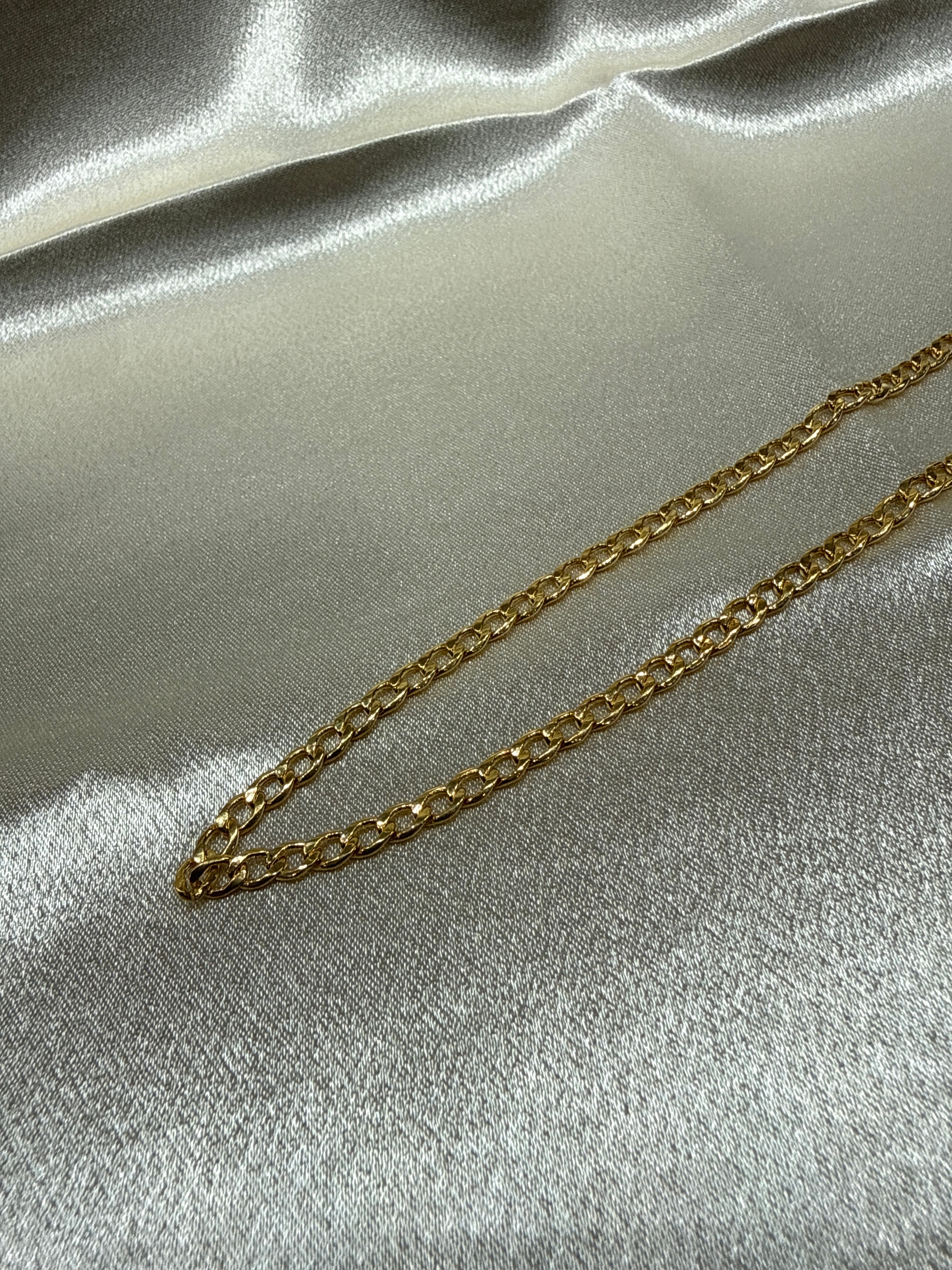 22K Gold Chain (Light Weight Cuban Link)