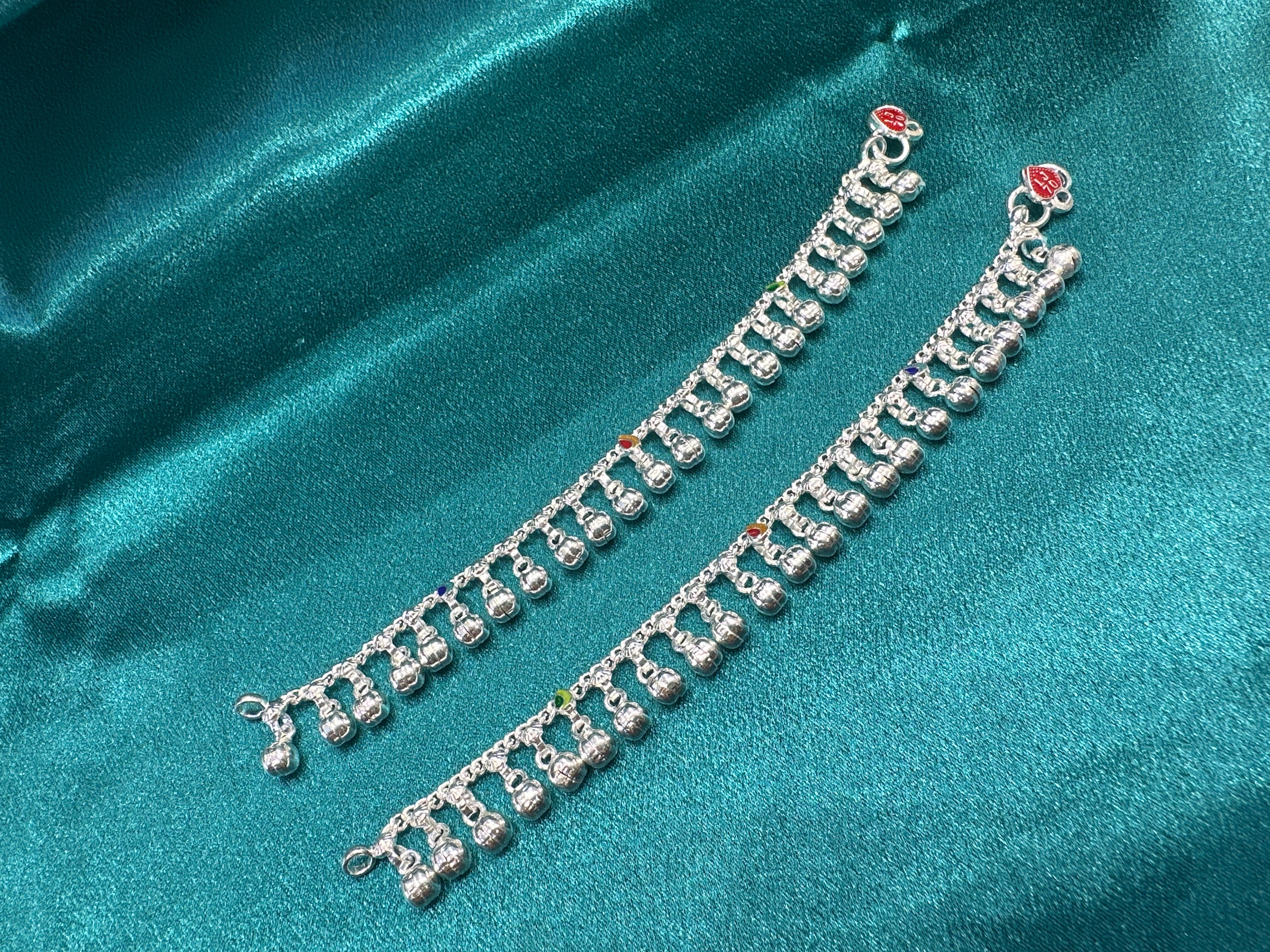 Fancy Silver baby anklet(Size: 2-3 year old)