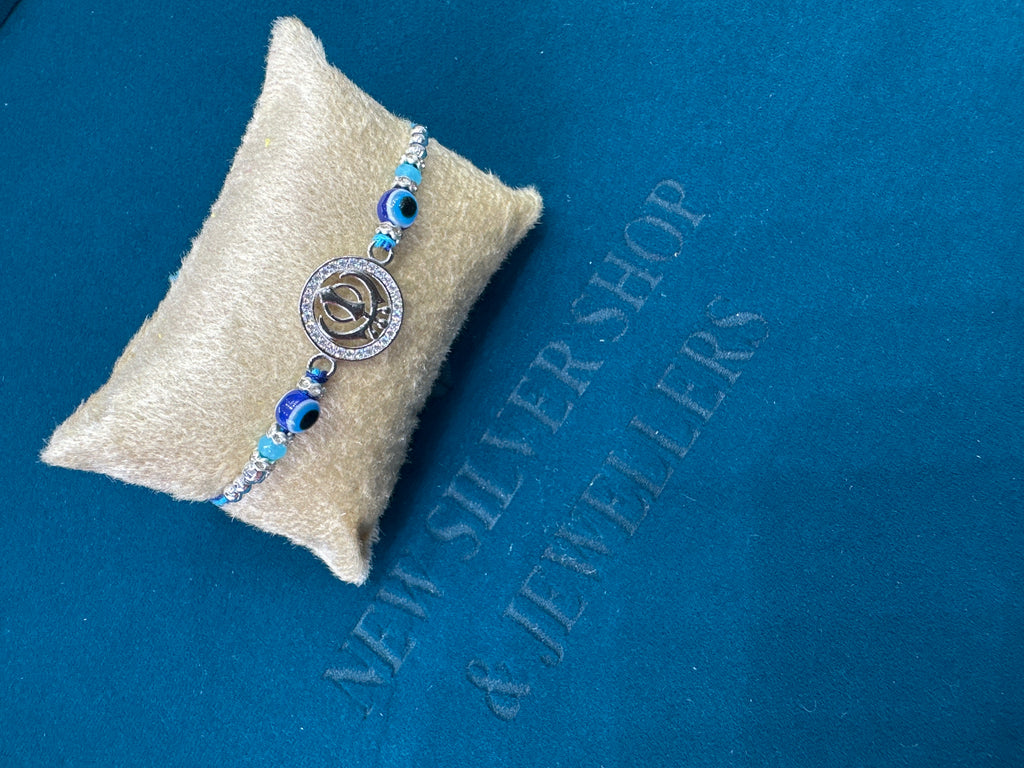 Silver Fancy Rakhi