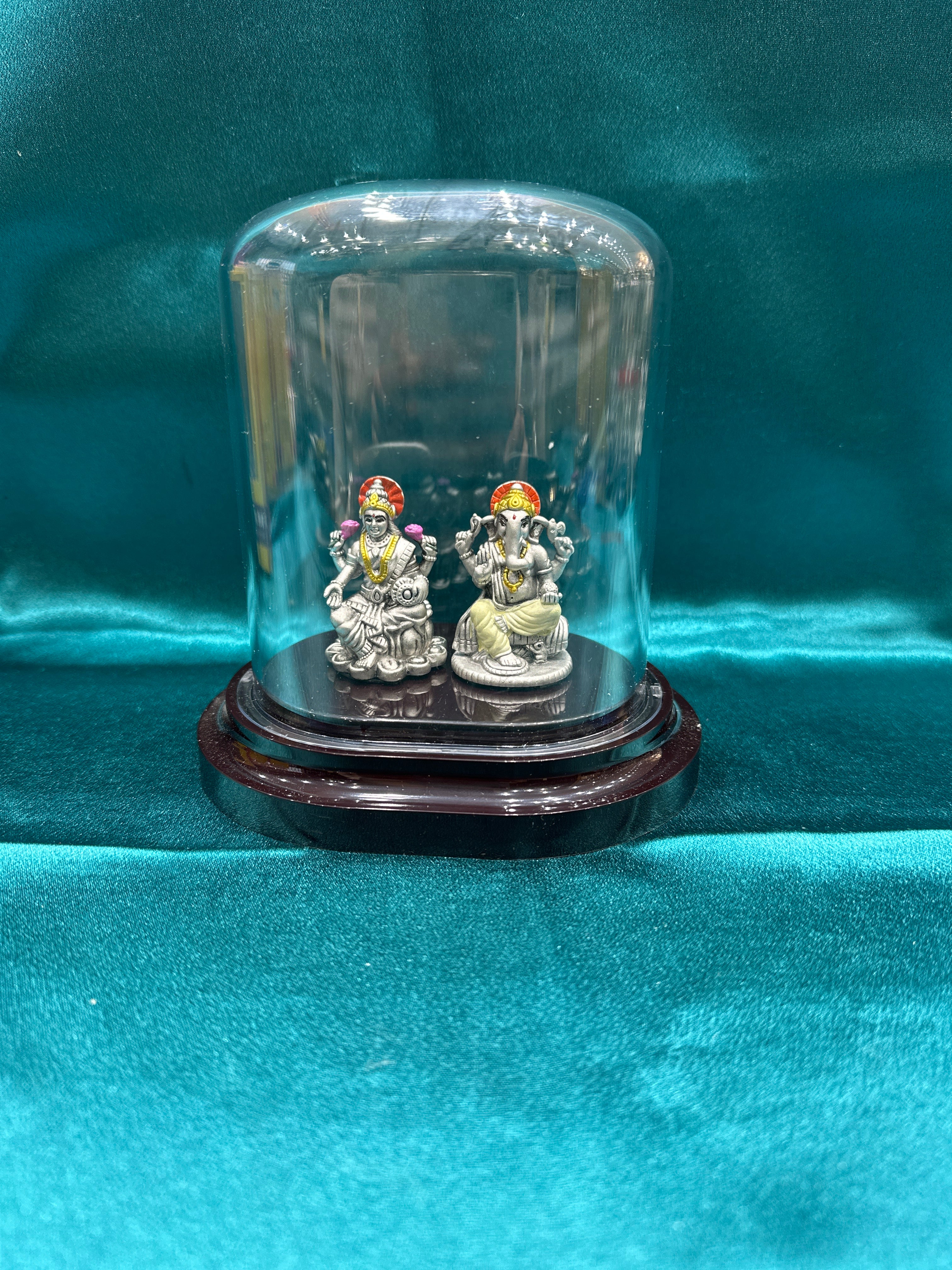 Pure Silver  Lakshmi Ganesh Ji Idol (Murti)