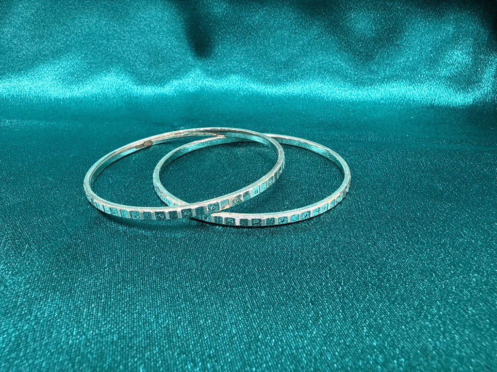 Designer Silver Bangles