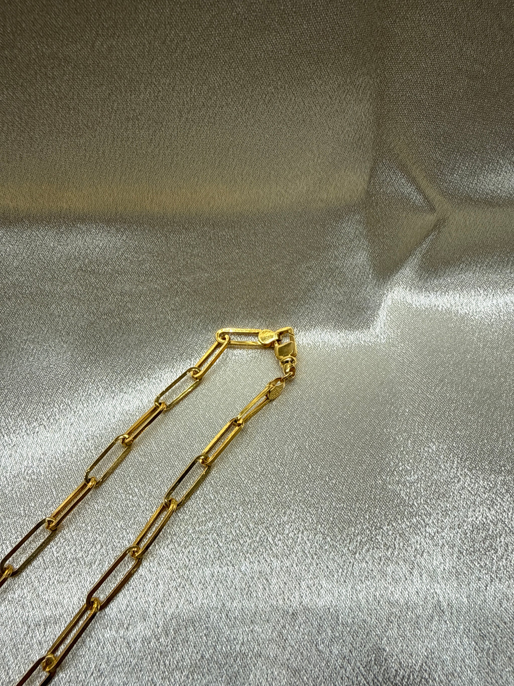 22K Designer Gold Chain (Paperclip Design)