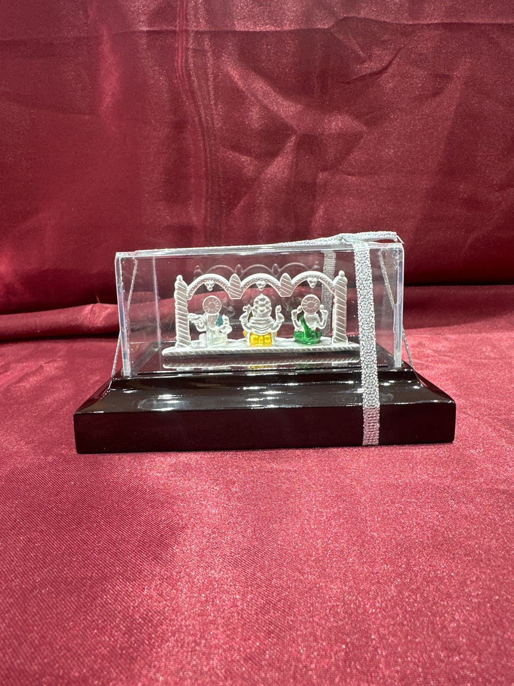 Pure Silver Lakshmi Ganesh Saraswati ji Idol (Murti)