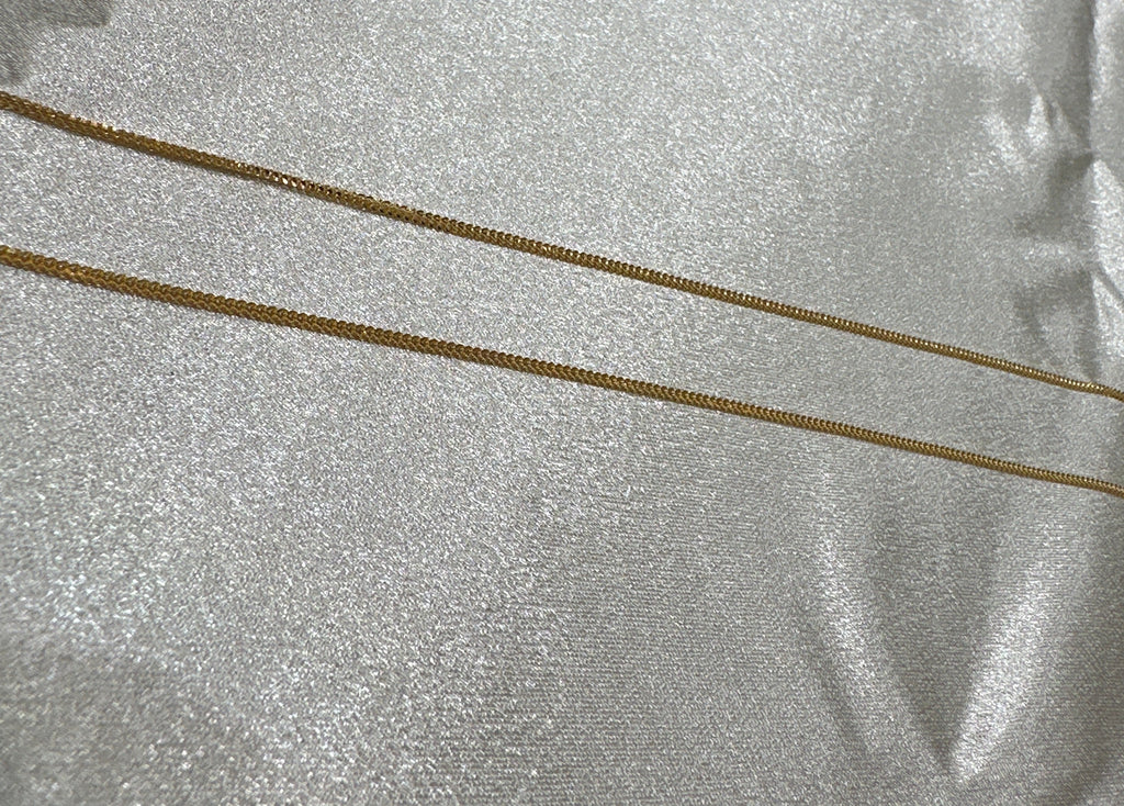 22K Gold Chain (Box Foxtail Design)
