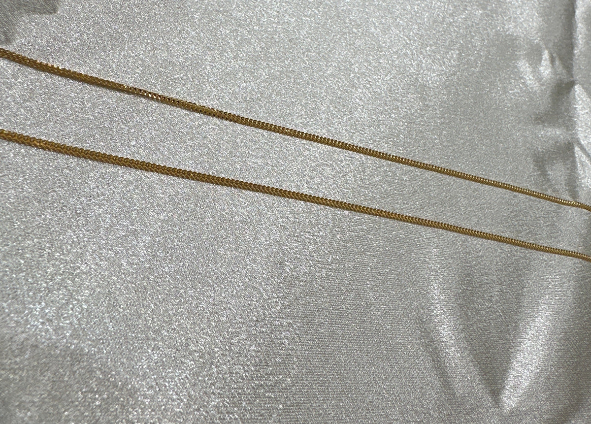 22K Gold Chain (Box Foxtail Design)