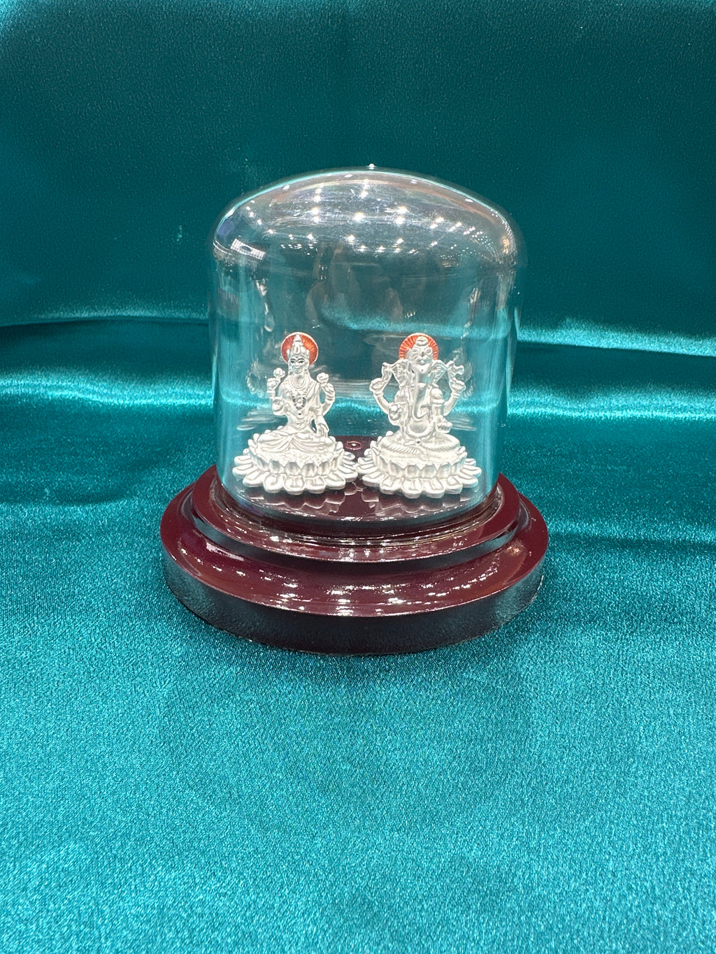 Pure Silver  Ganesh Lakshmi Ji Idol (Murti)