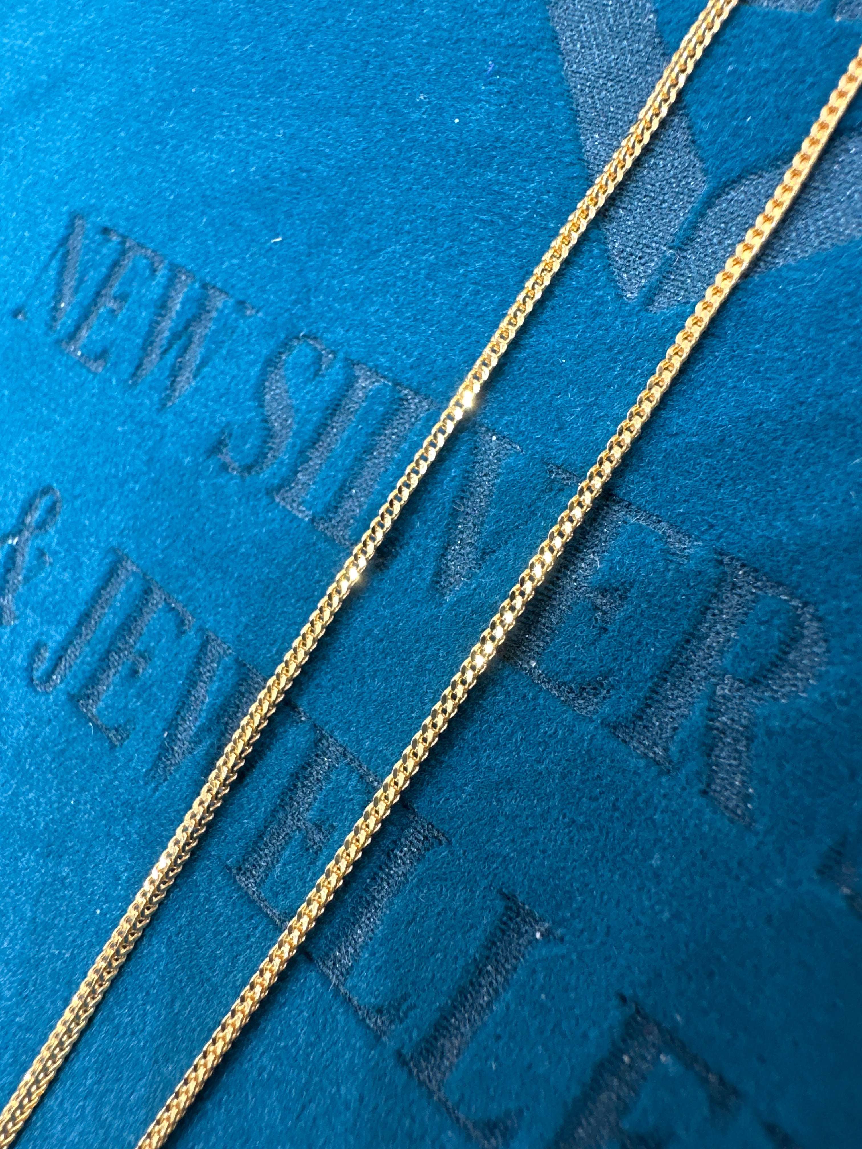 22K Gold Chain (Box Foxtail Design)