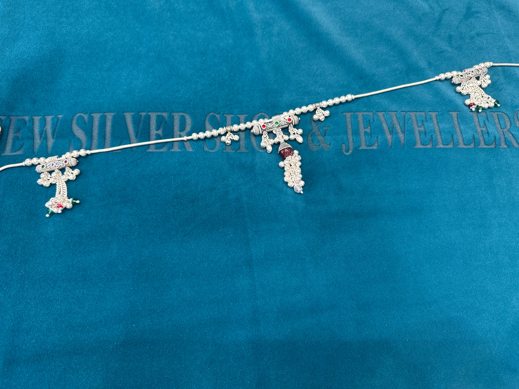 Waist belt in silver