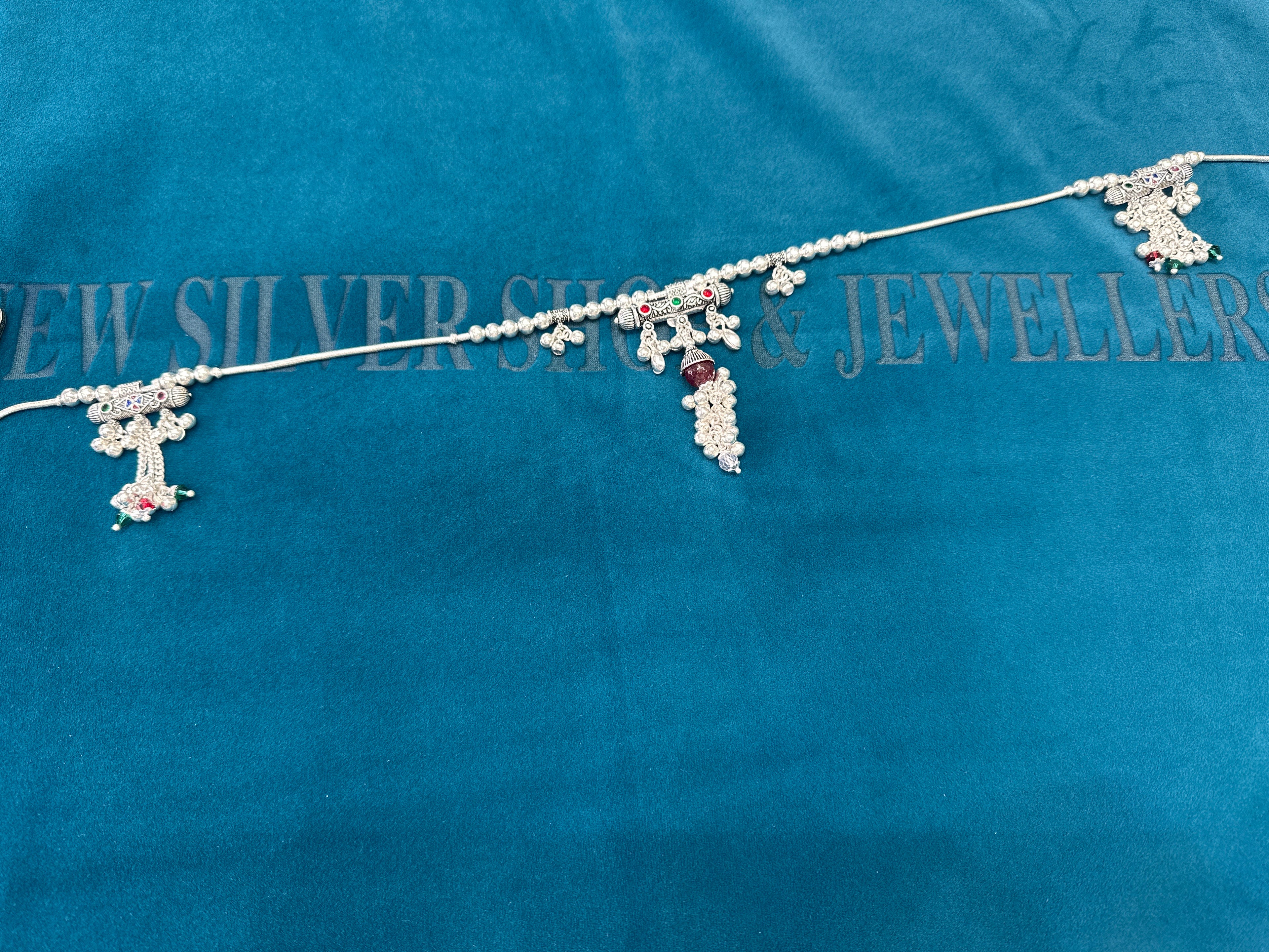 Waist belt in silver