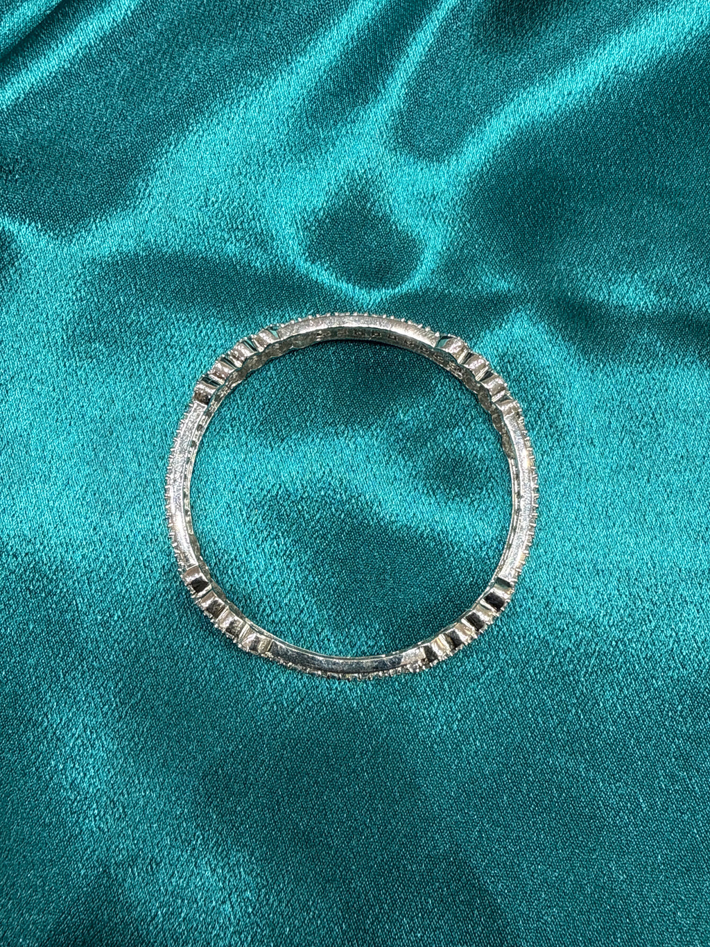 Designer Silver Bangle (Single)