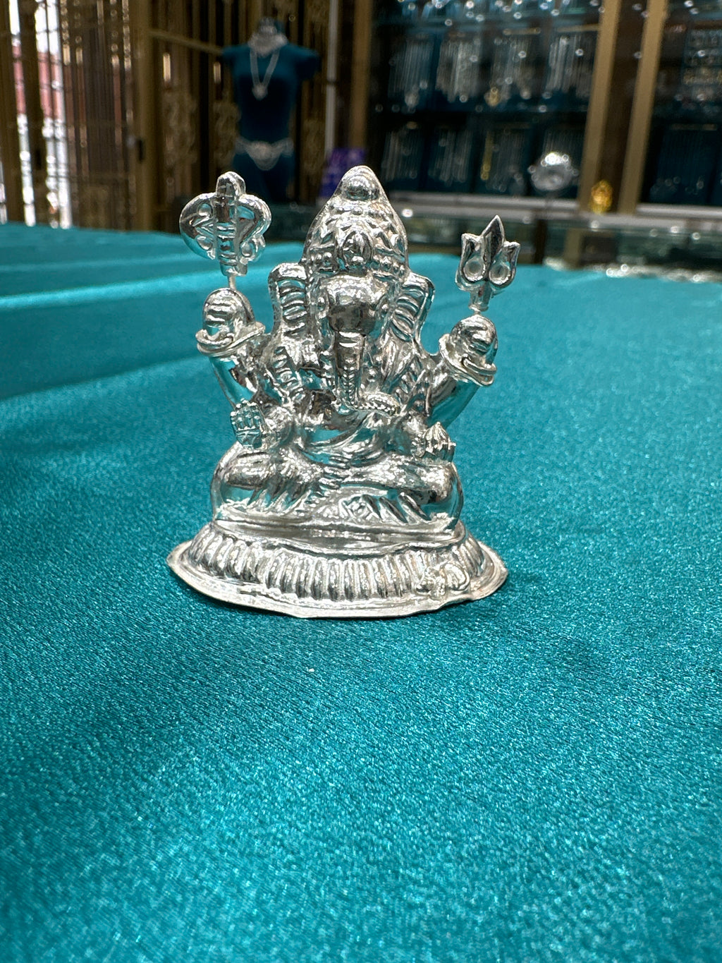 Silver Ganesh Ji Idol