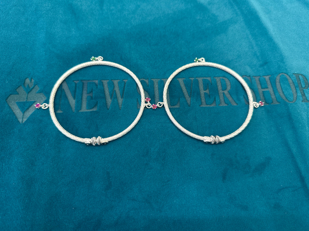 Women’s Fancy/Traditional Silver kada Anklet