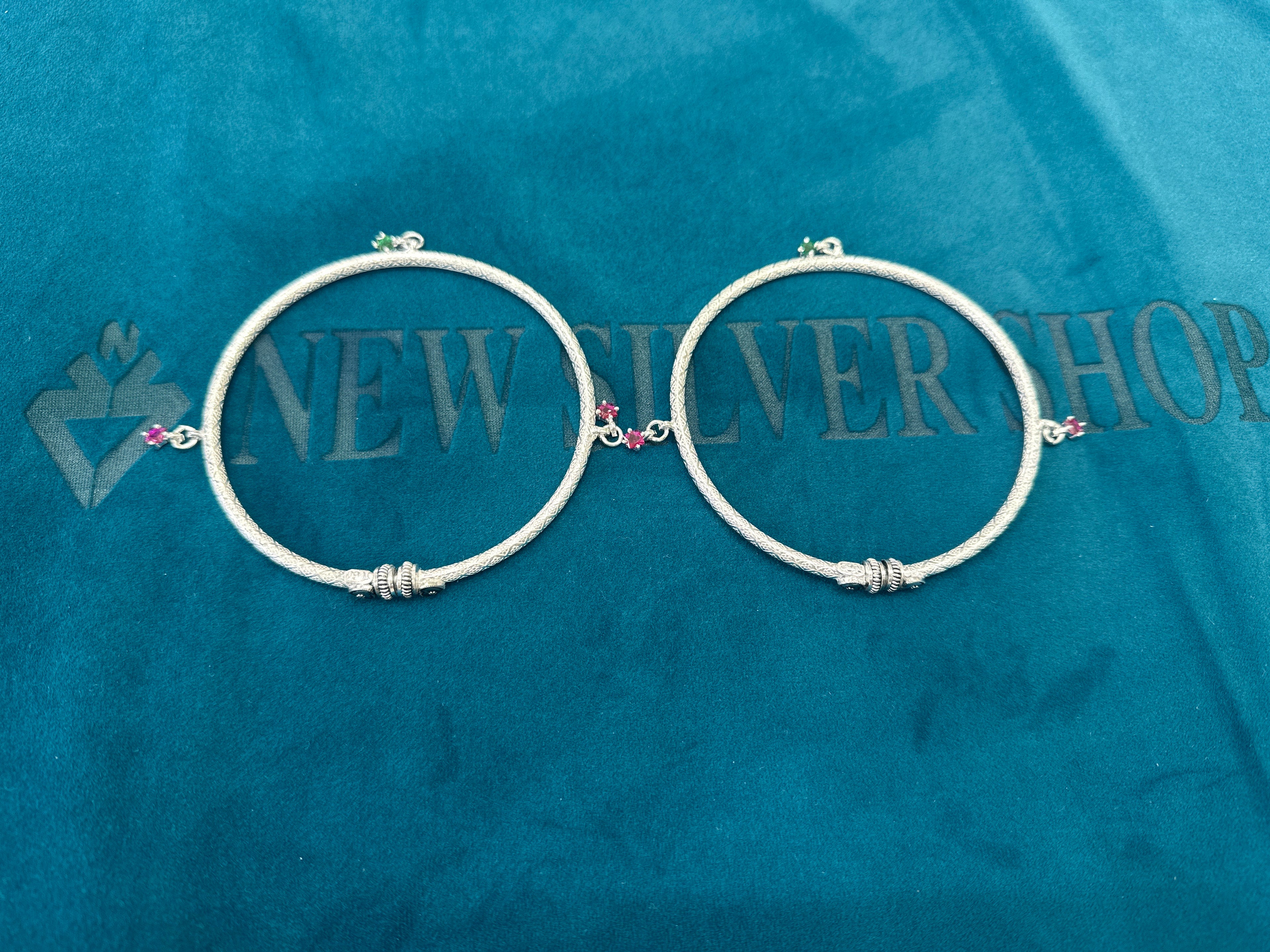 Women’s Fancy/Traditional Silver kada Anklet