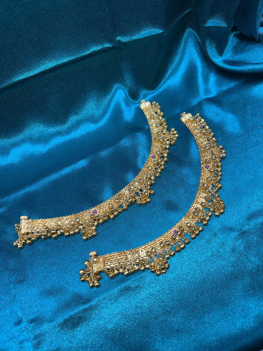 Women’s Fancy/Designer Gold Plated Silver Anklet