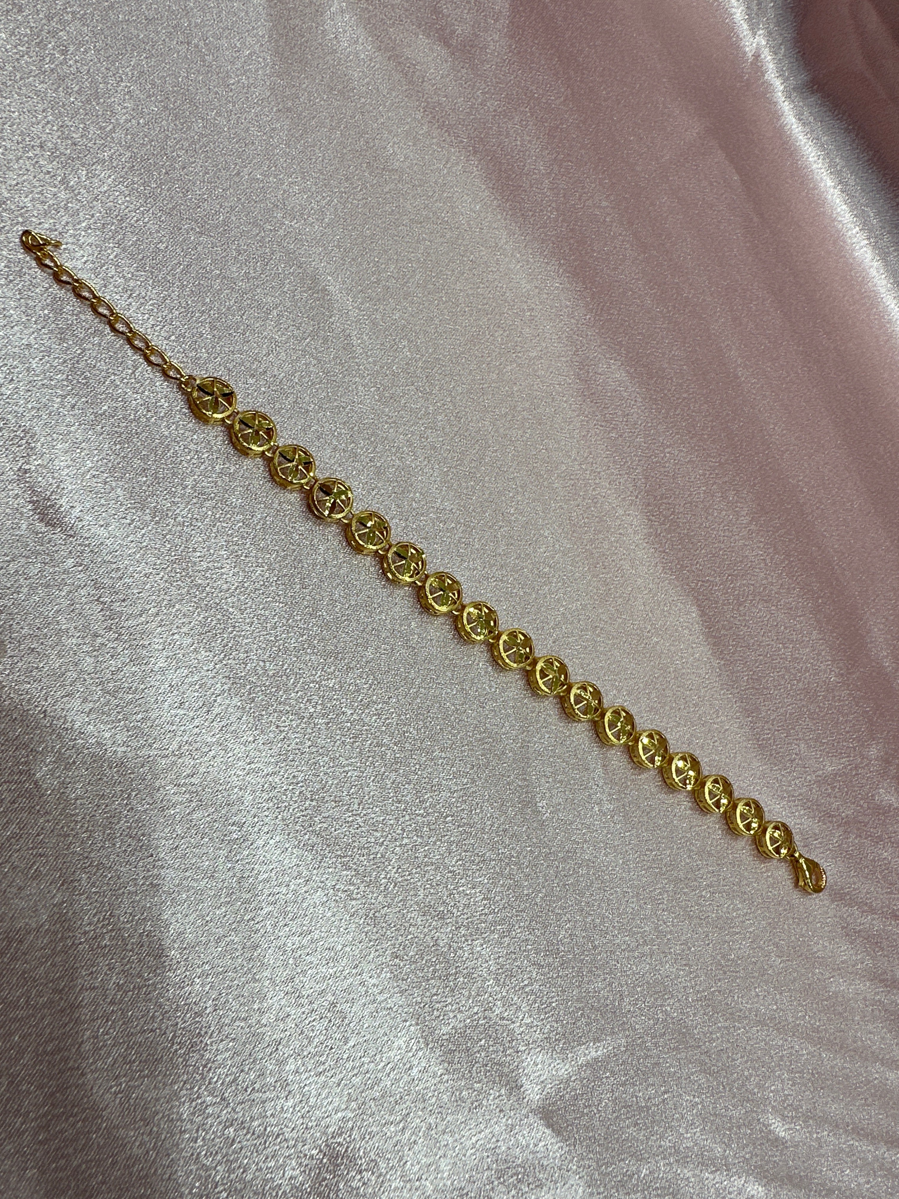 Women’s Fancy Silver Gold plated 925 Bracelet