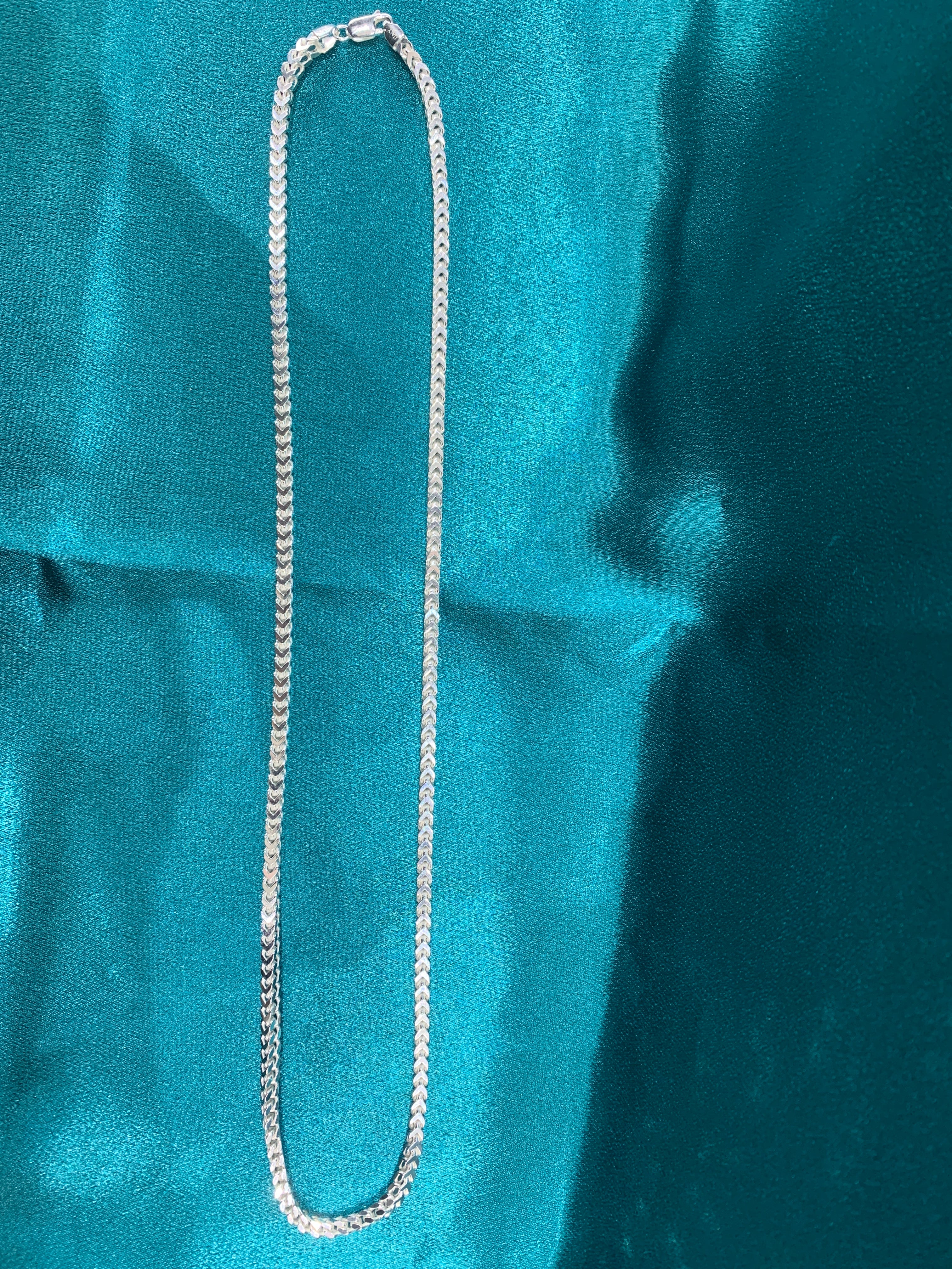 4mm Foxtail silver chain