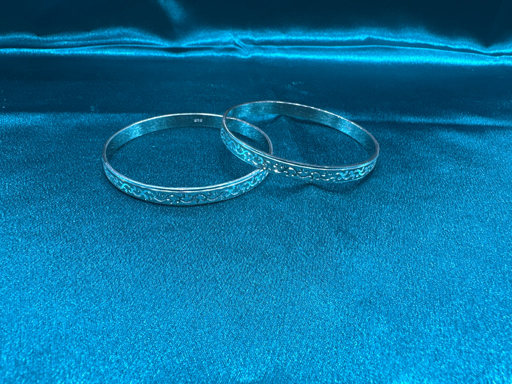 Designer Silver Bangles