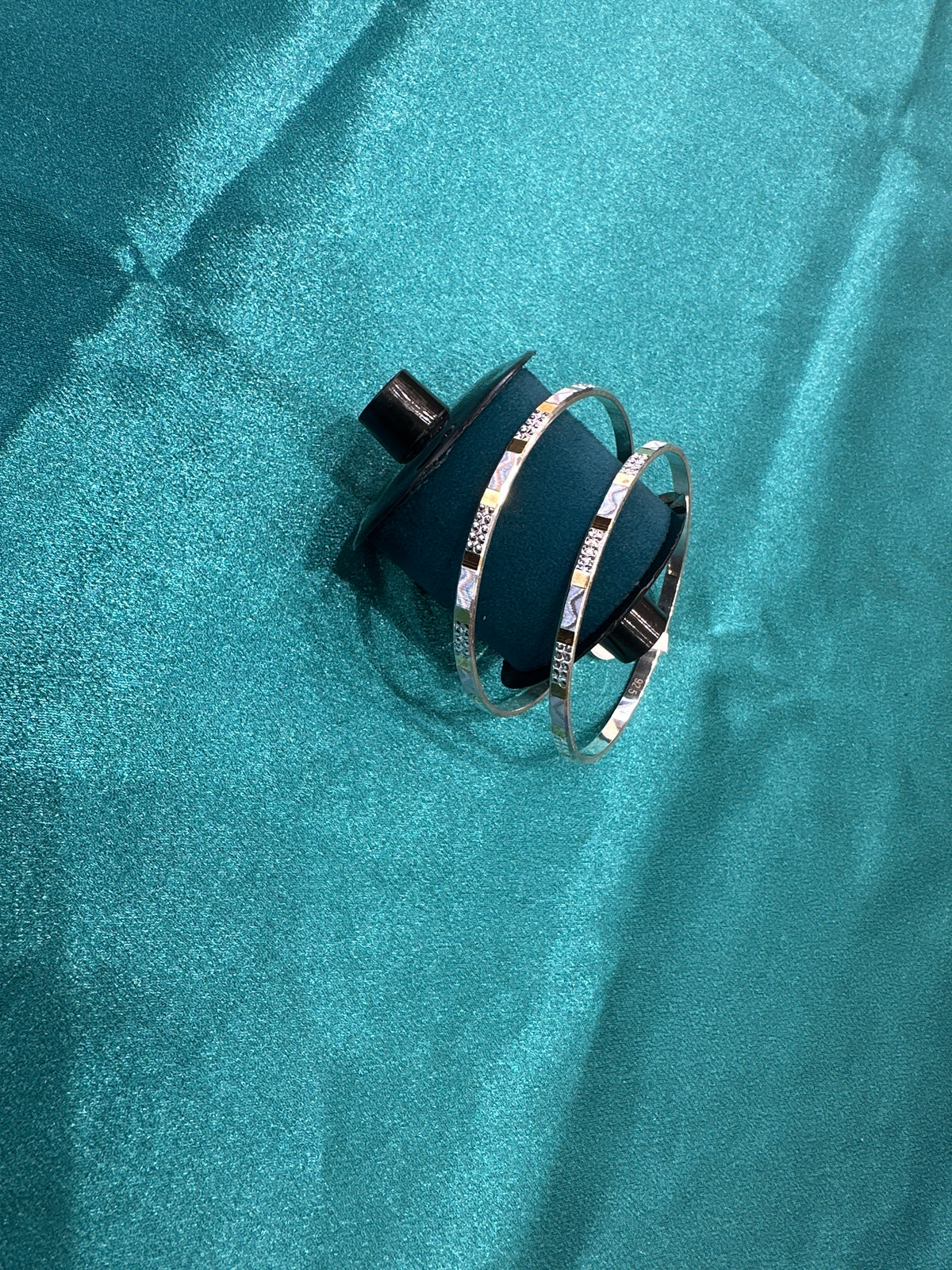 Designer Silver Bangles