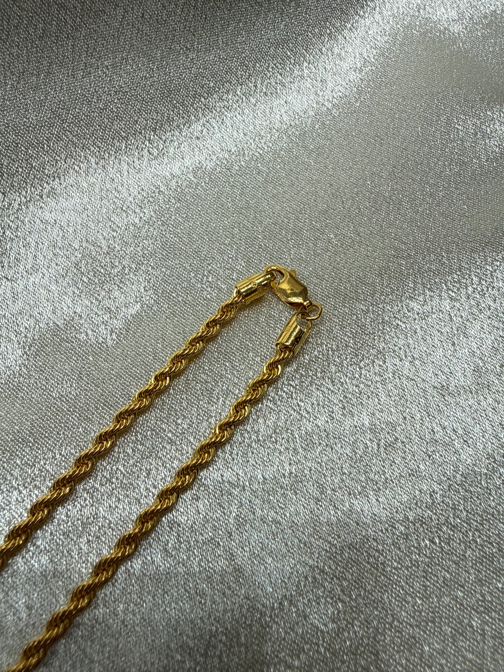 22K Gold Chain (Hollow Rope Design)