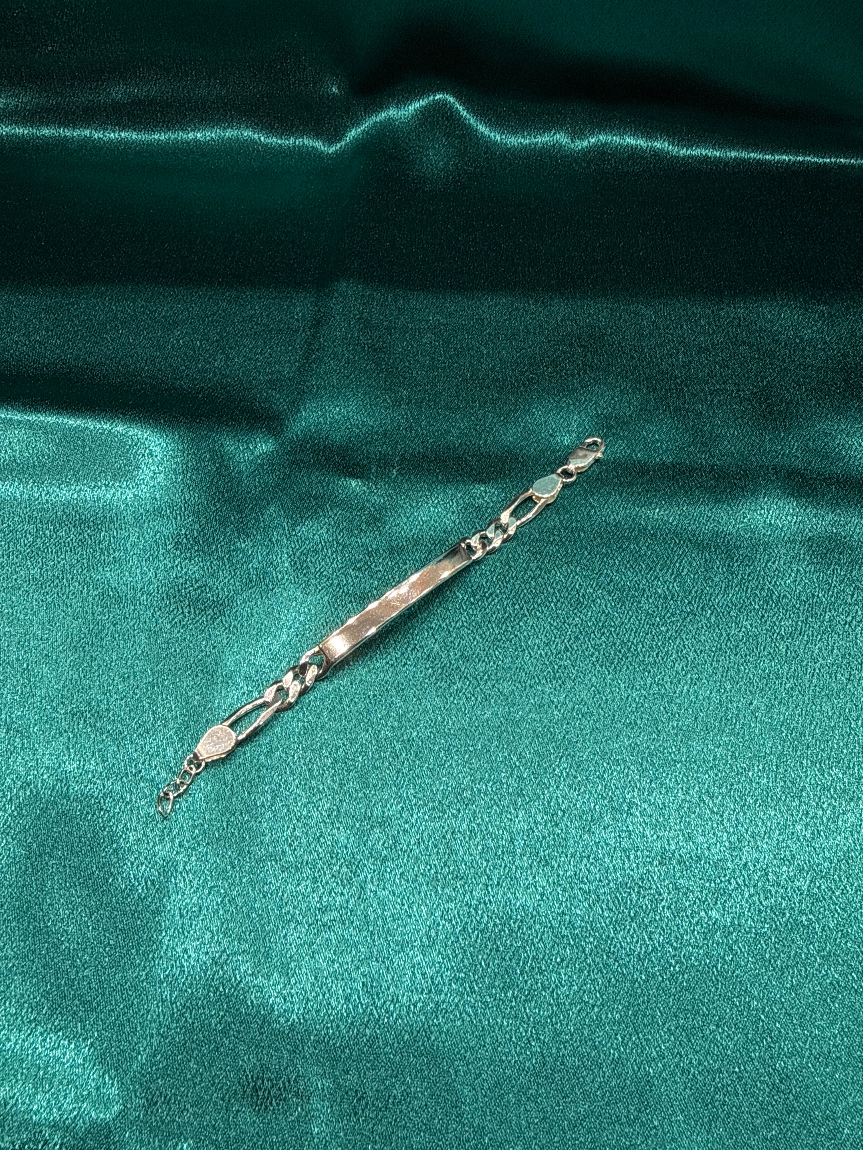 Kids Plate Figoro Link Sikver 925 Bracelet (6mm)