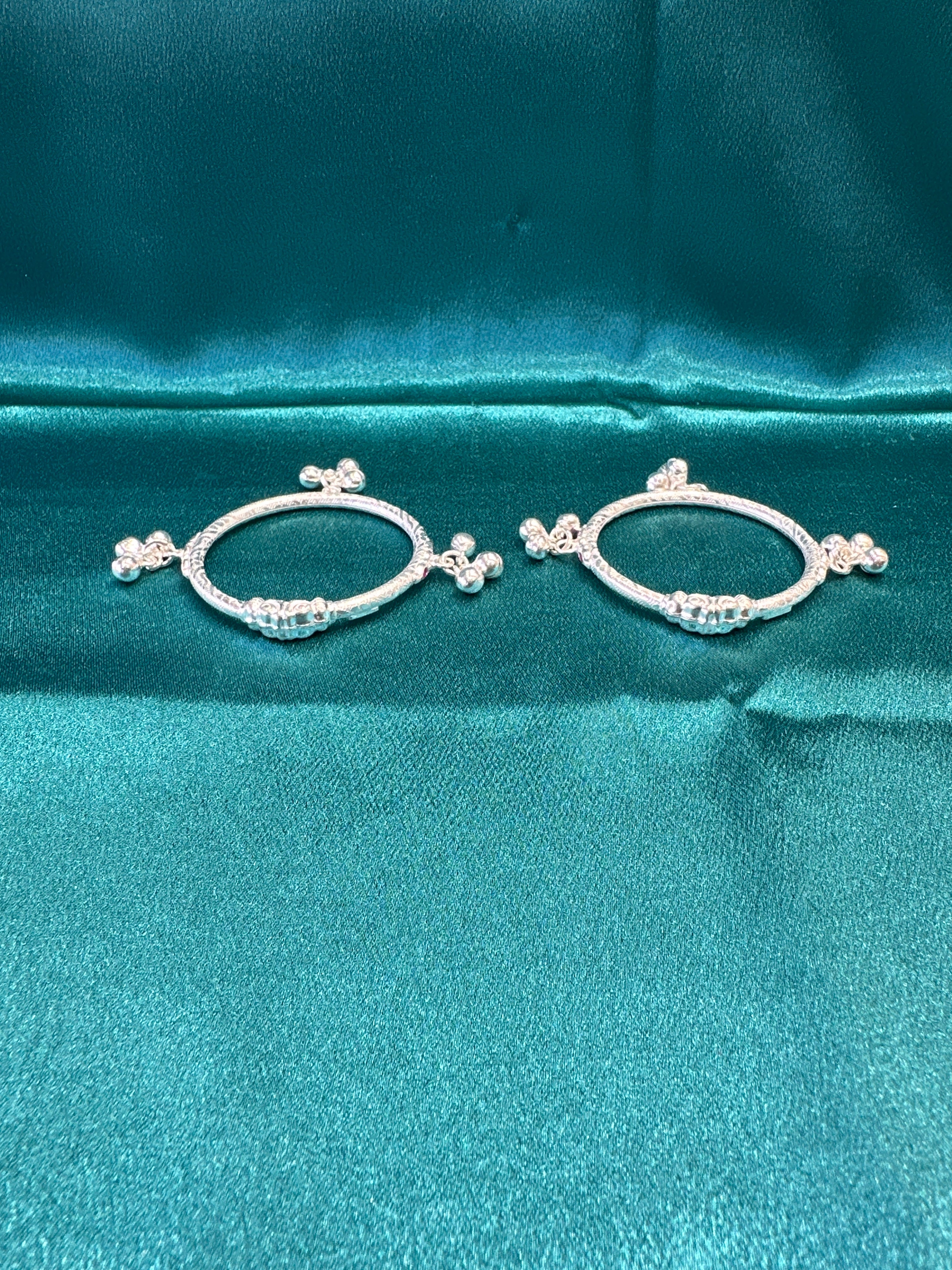 Fancy Silver baby bangles