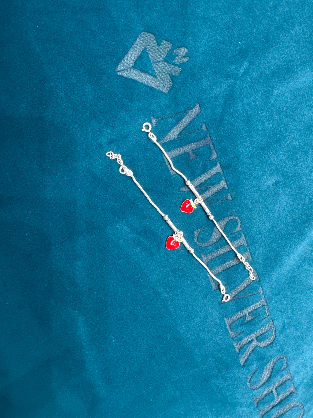 Baby fancy silver anklets (New born)