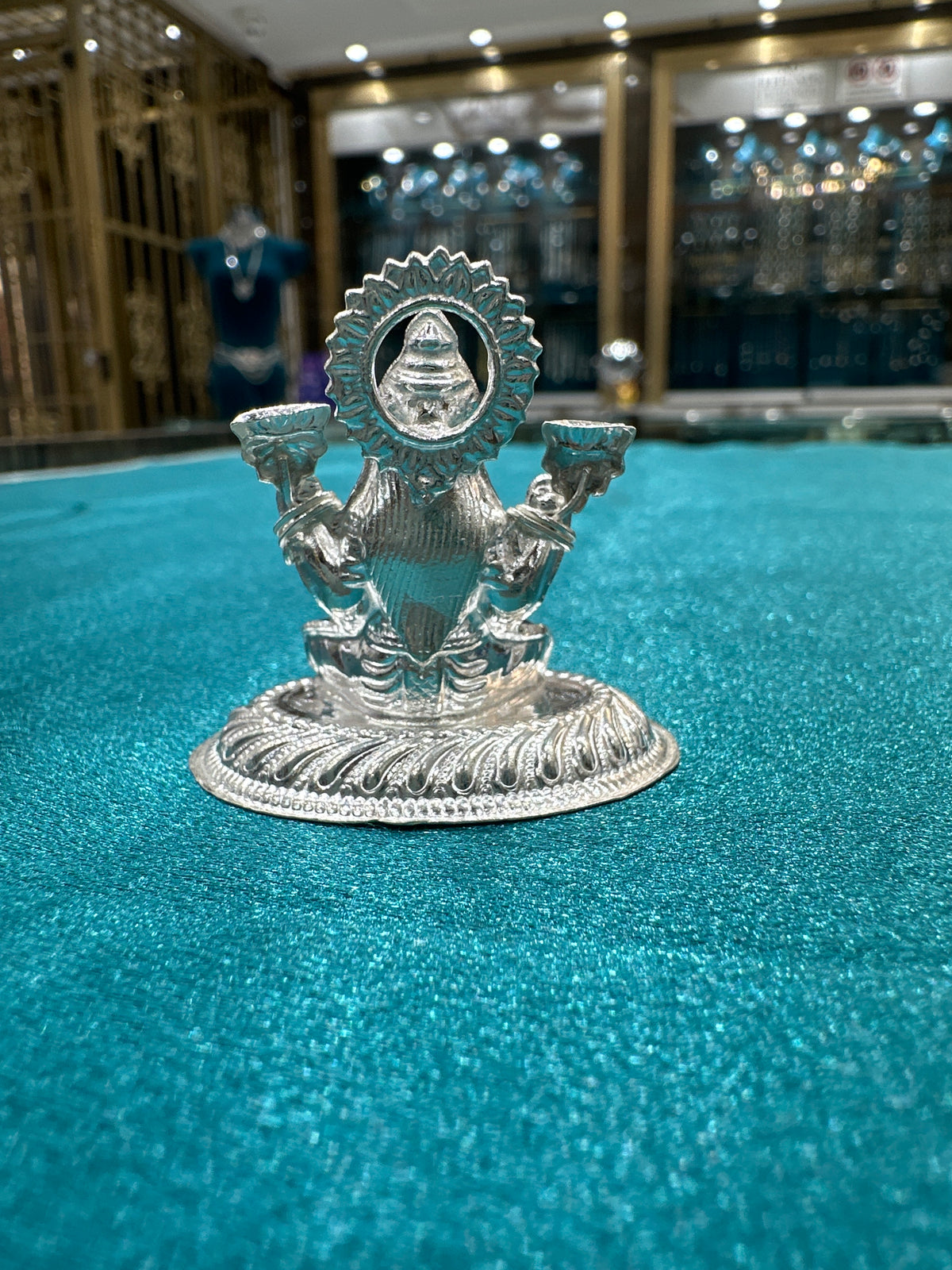 Silver Lakshmi Ji Idol