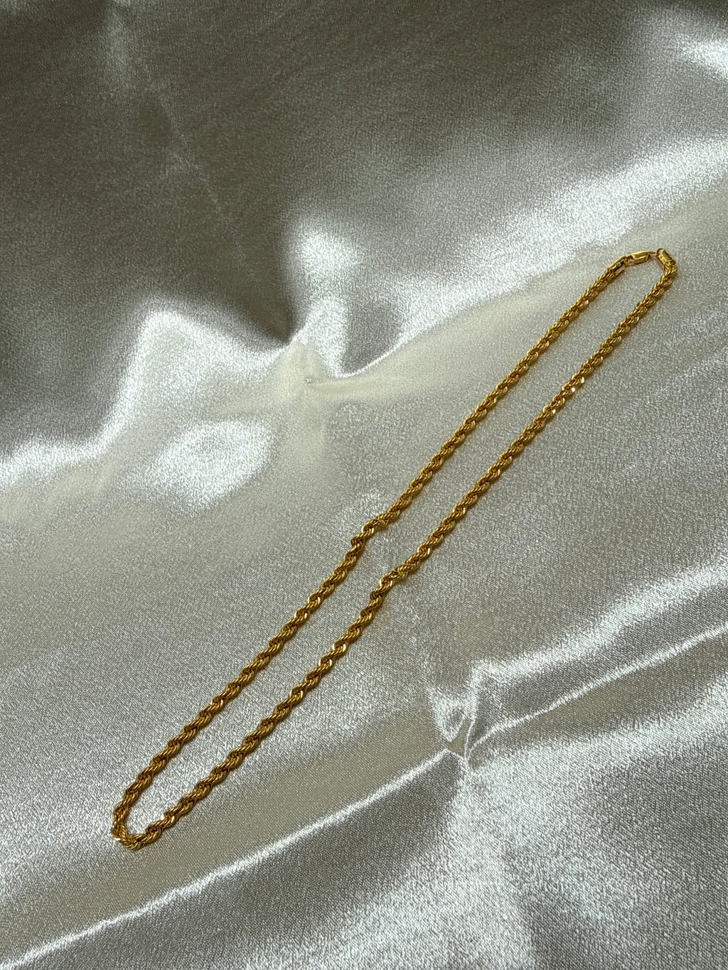 22K Gold Chain (Hollow Rope Design)