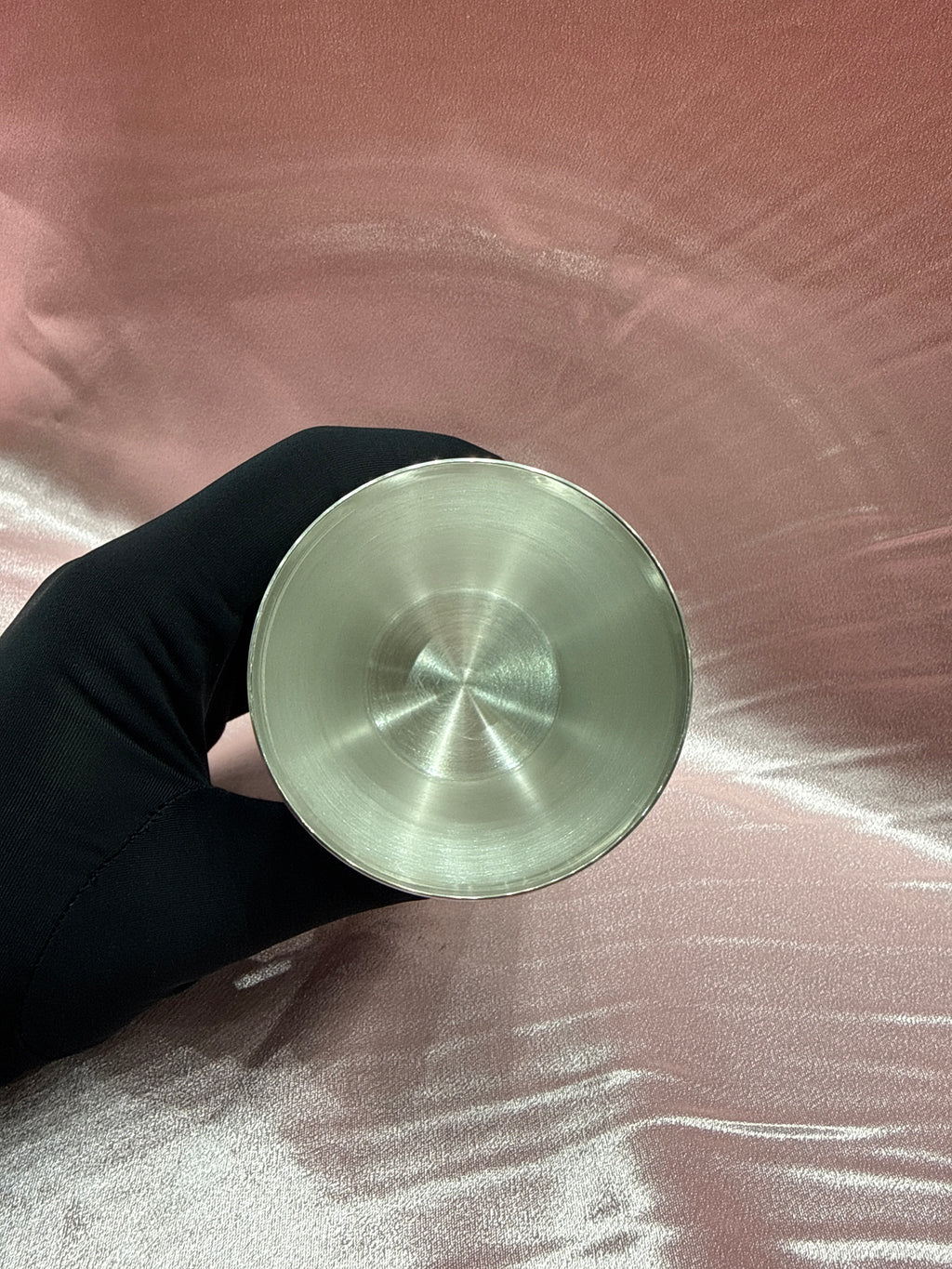 Medium weight plain silver glass