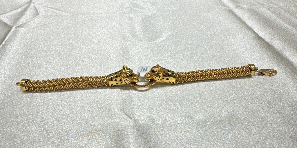 22k Men’s Gold Bracelet (Cheetah Design)