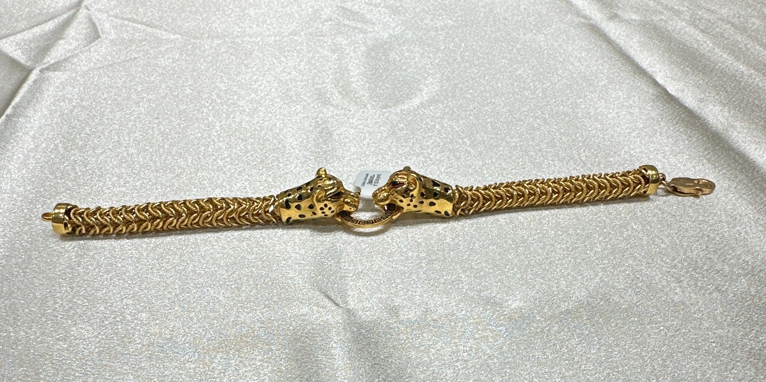 22k Men’s Gold Bracelet (Cheetah Design)