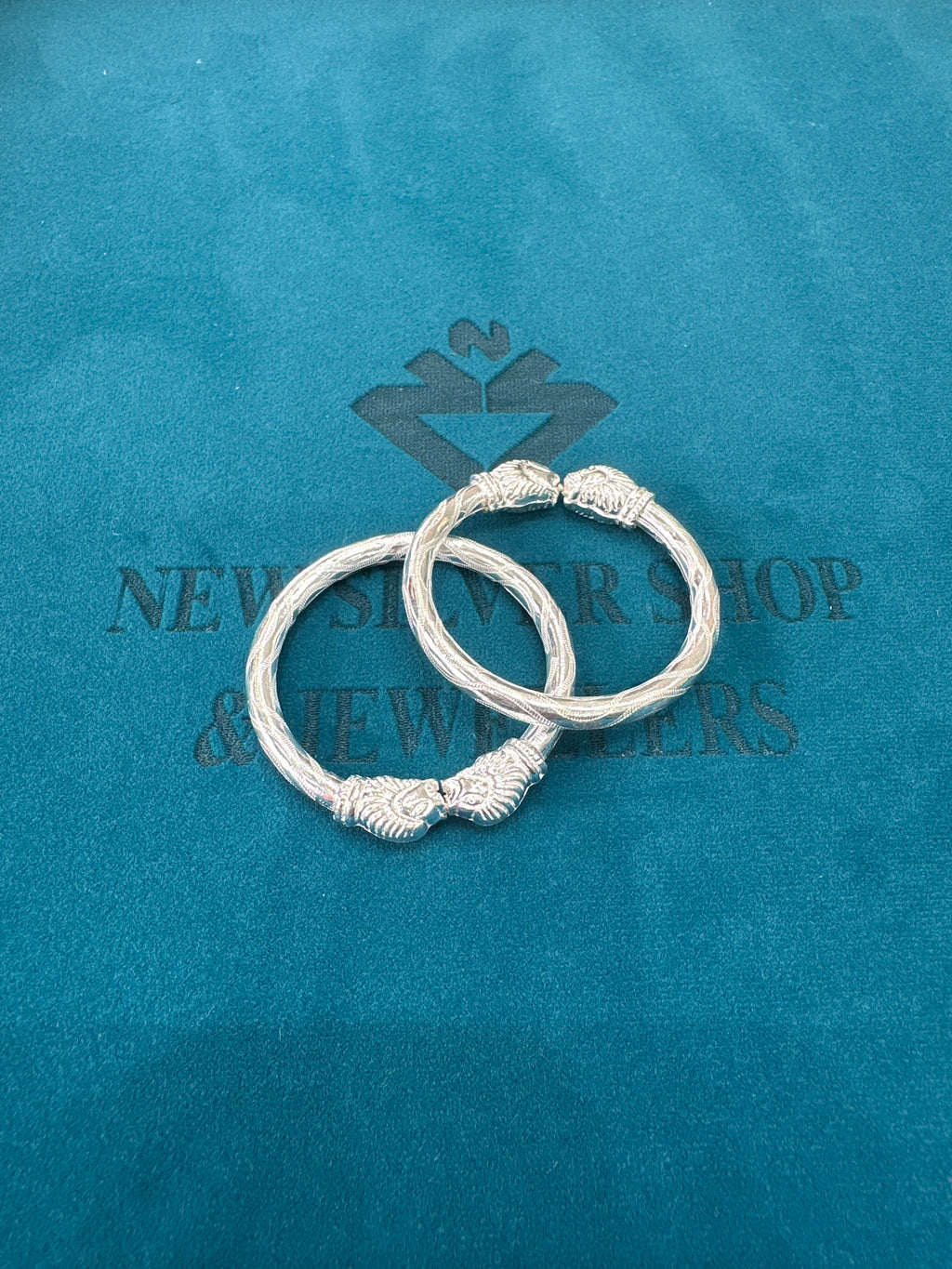 Fancy Silver baby bangles