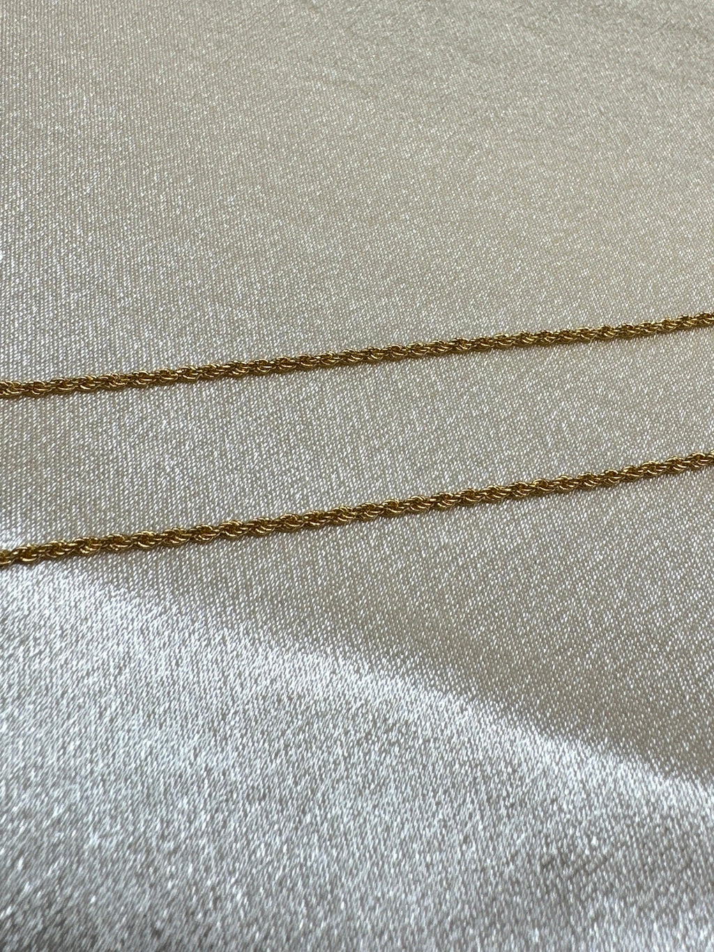22K Gold Chain (rope design)