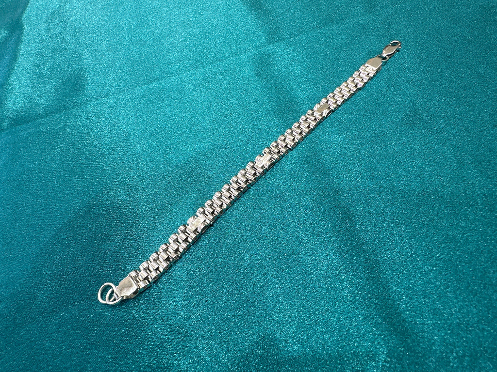 Men’s Designer Silver Bracelet (8mm)
