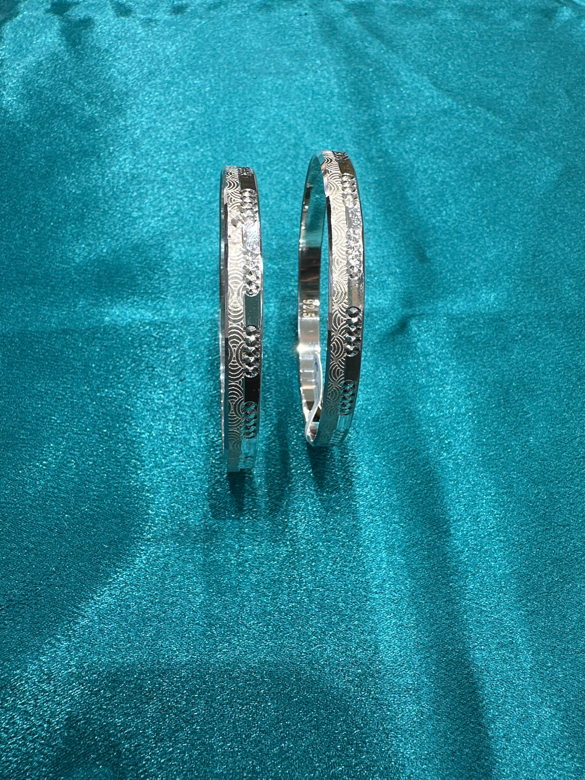 Designer Silver Bangles