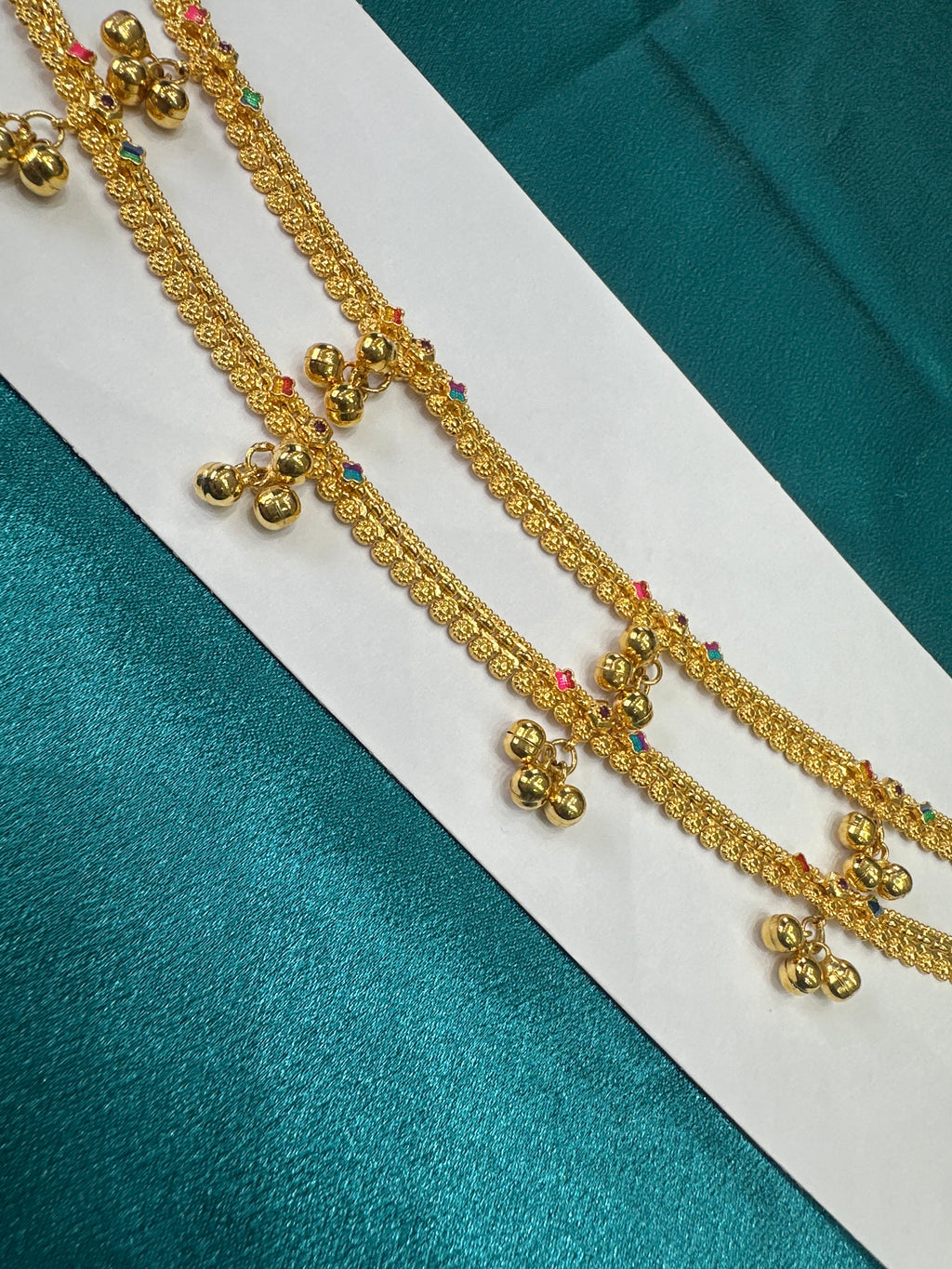 Women’s Fancy/Traditional Silver Gold plated Anklet