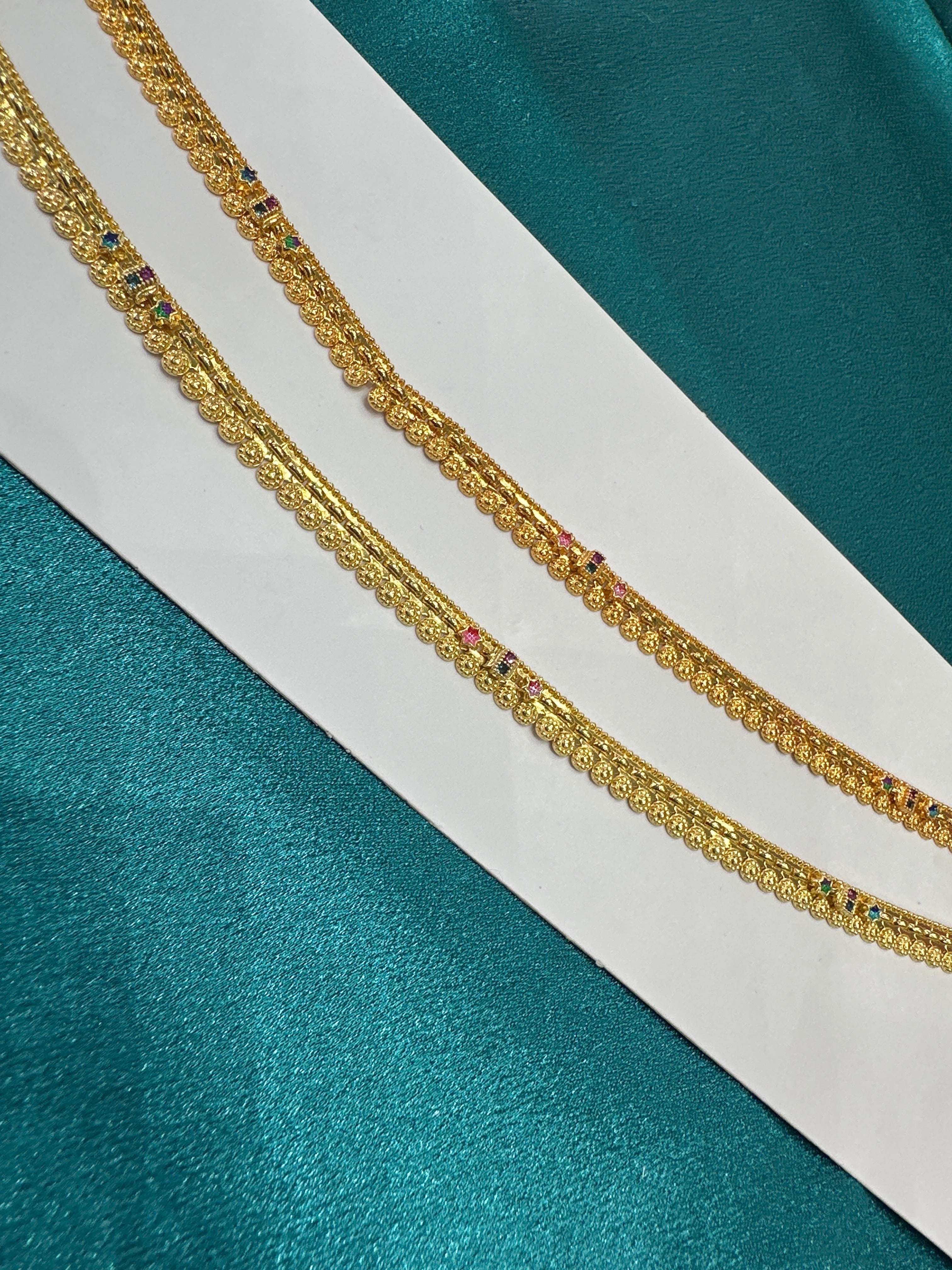 Women’s Fancy/Traditional Silver Gold plated Anklet
