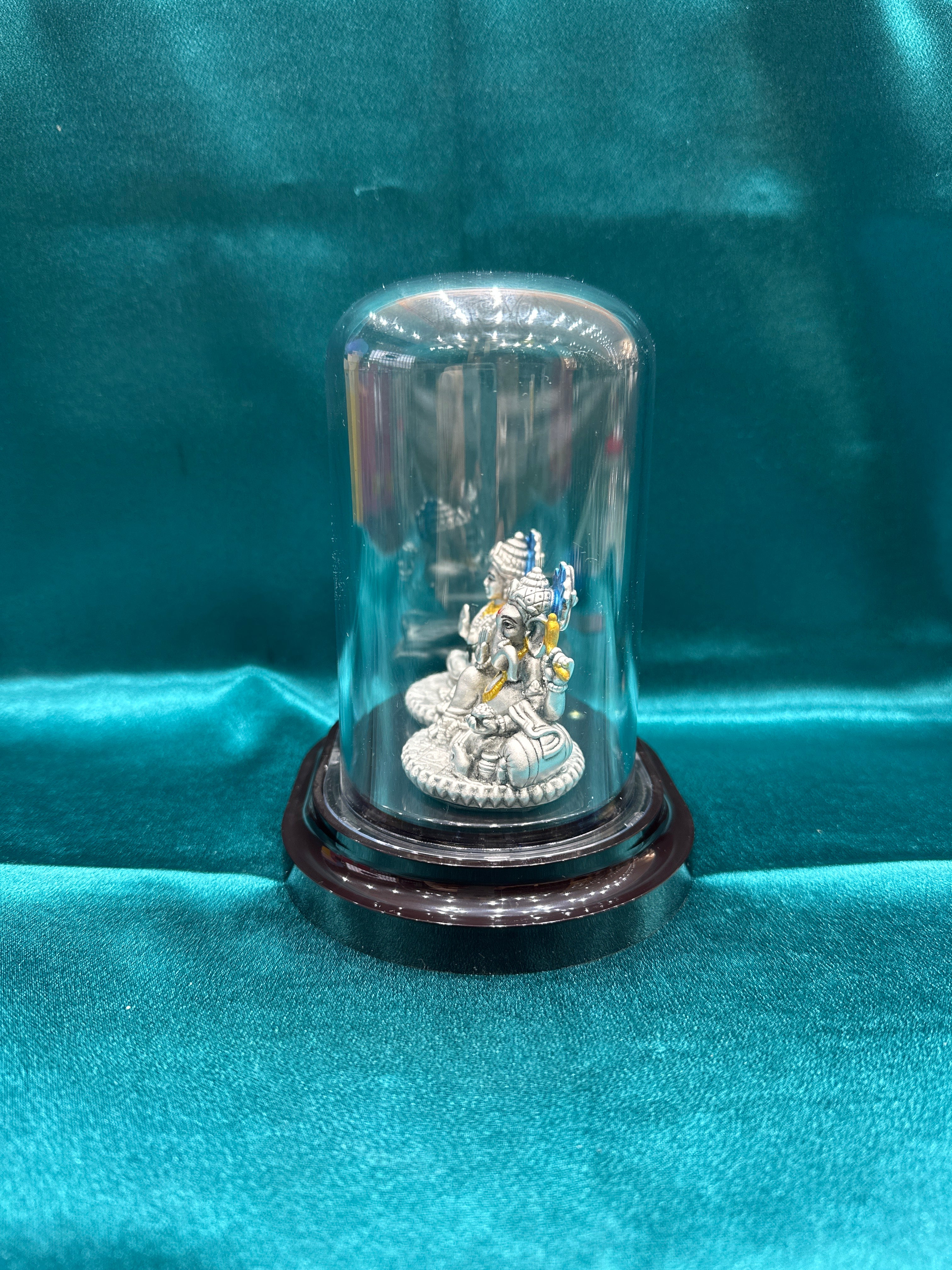 Pure Silver  Lakshmi Ganesh Ji Idol (Murti)
