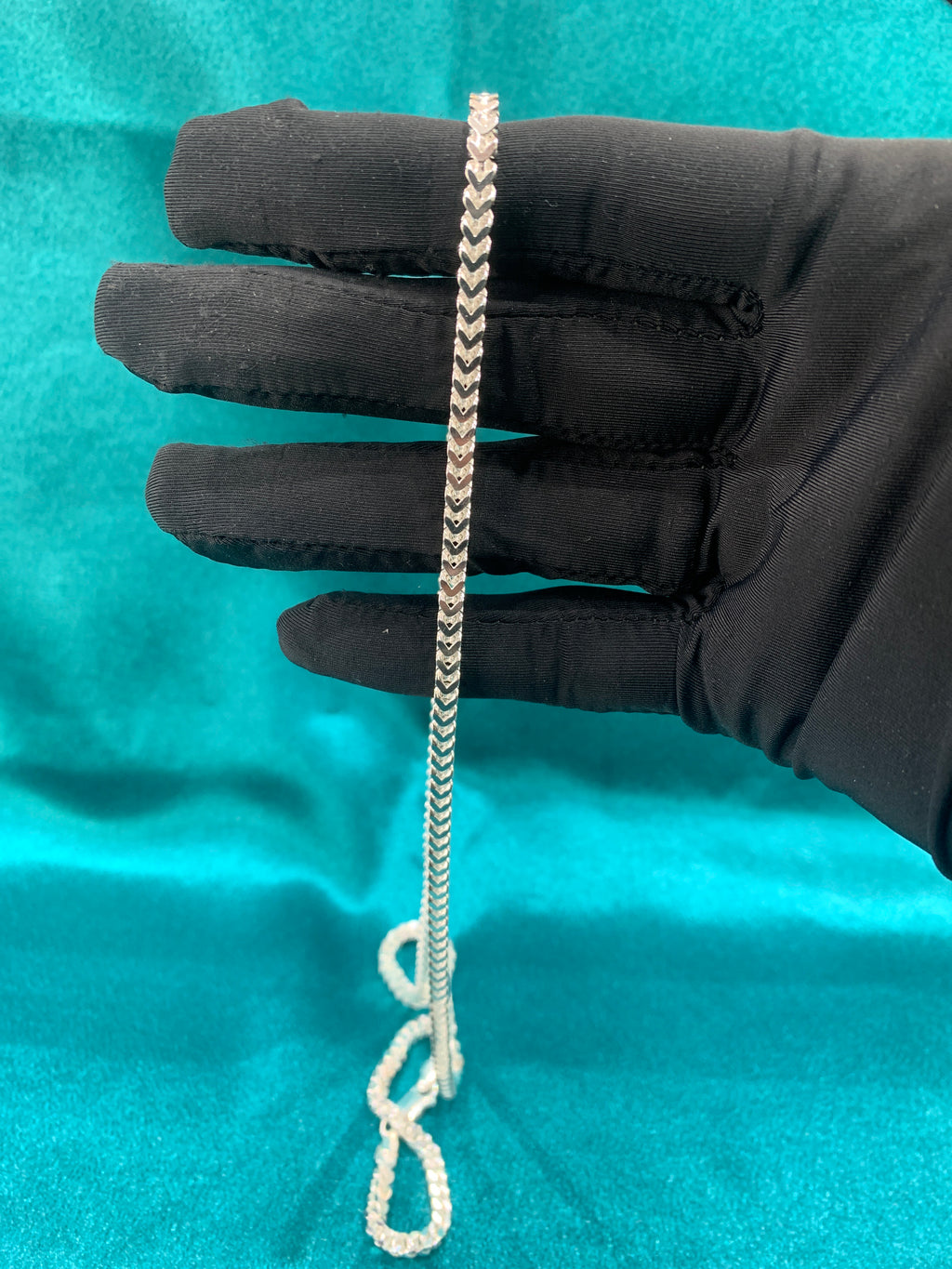 3mm Foxtail silver chain