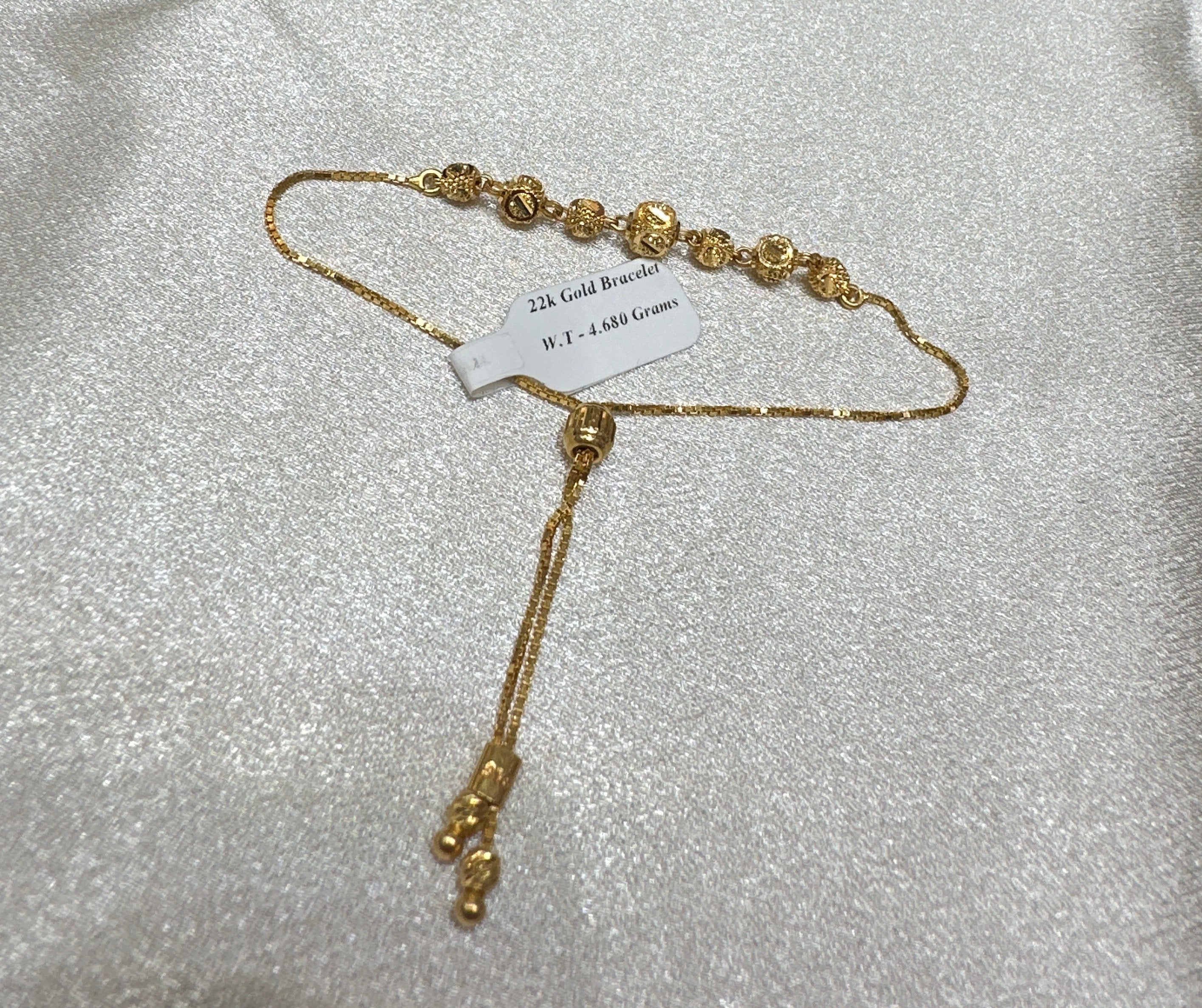 22K Designer Gold Bracelet