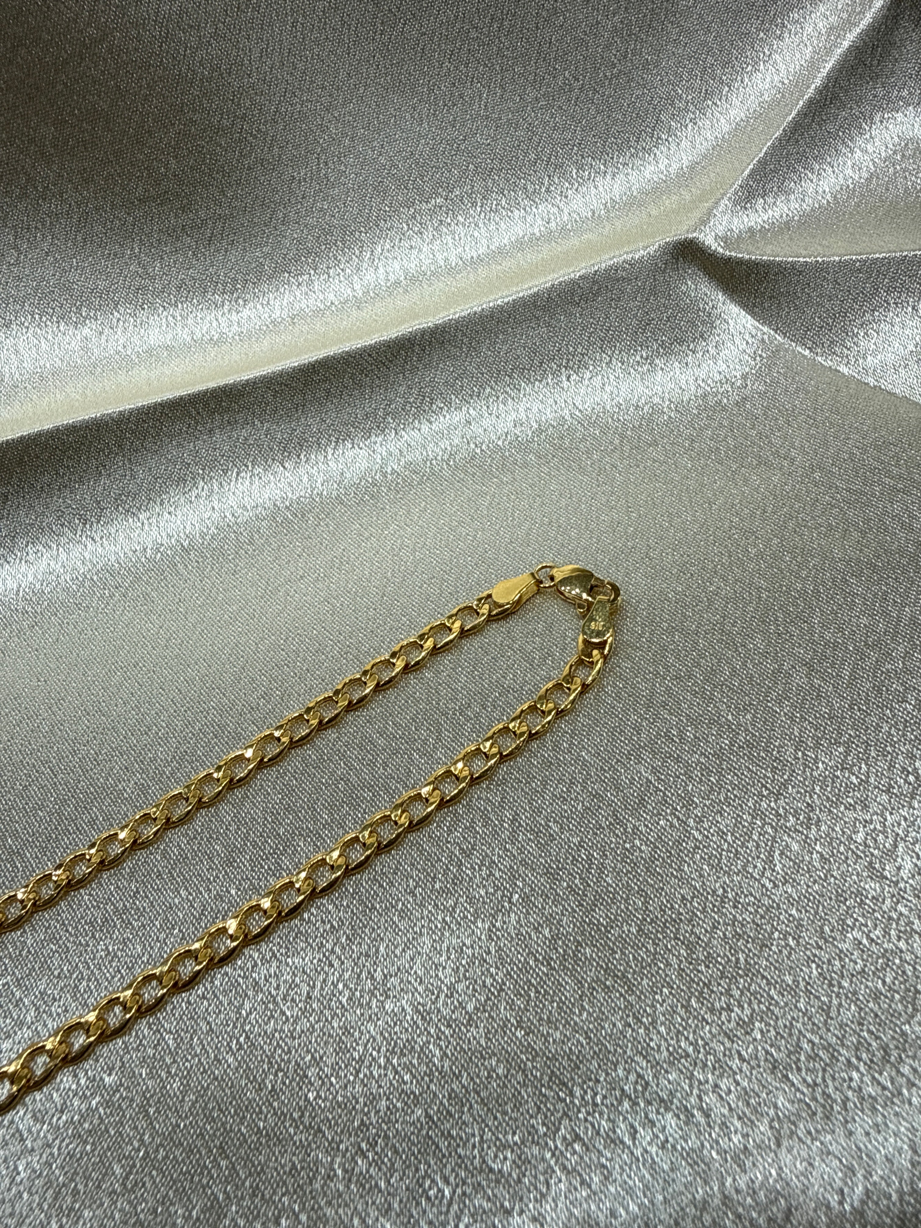 22K Gold Chain (Light Weight Cuban Link)