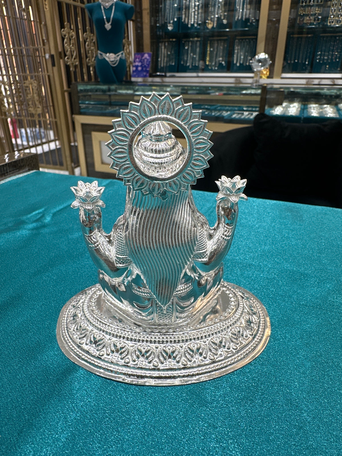Silver Lakshmi Ji Idol