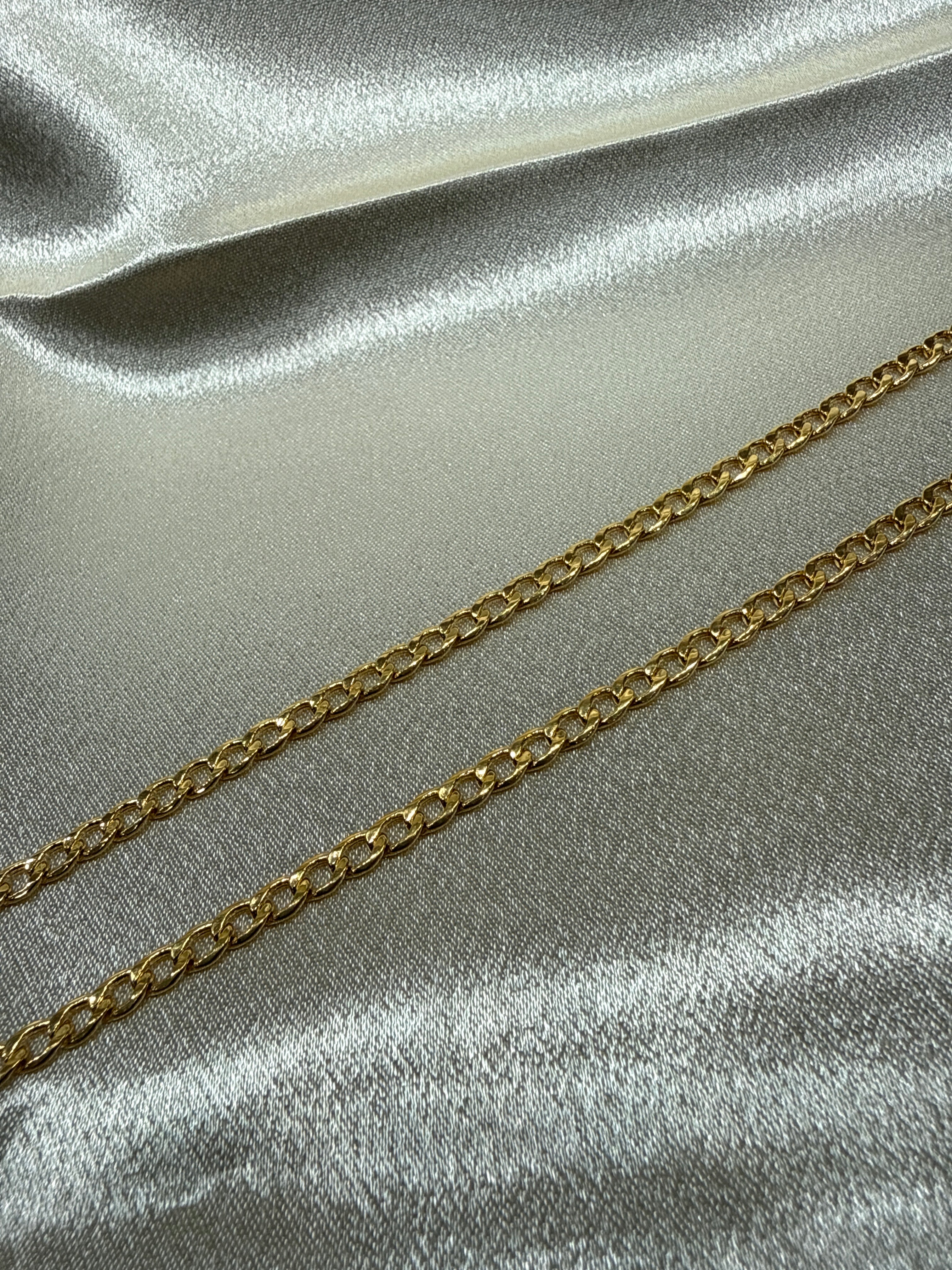 22K Gold Chain (Light Weight Cuban Link)