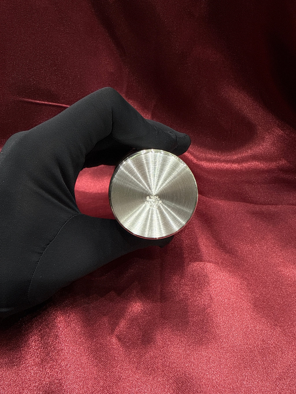 Medium weight plain silver glass
