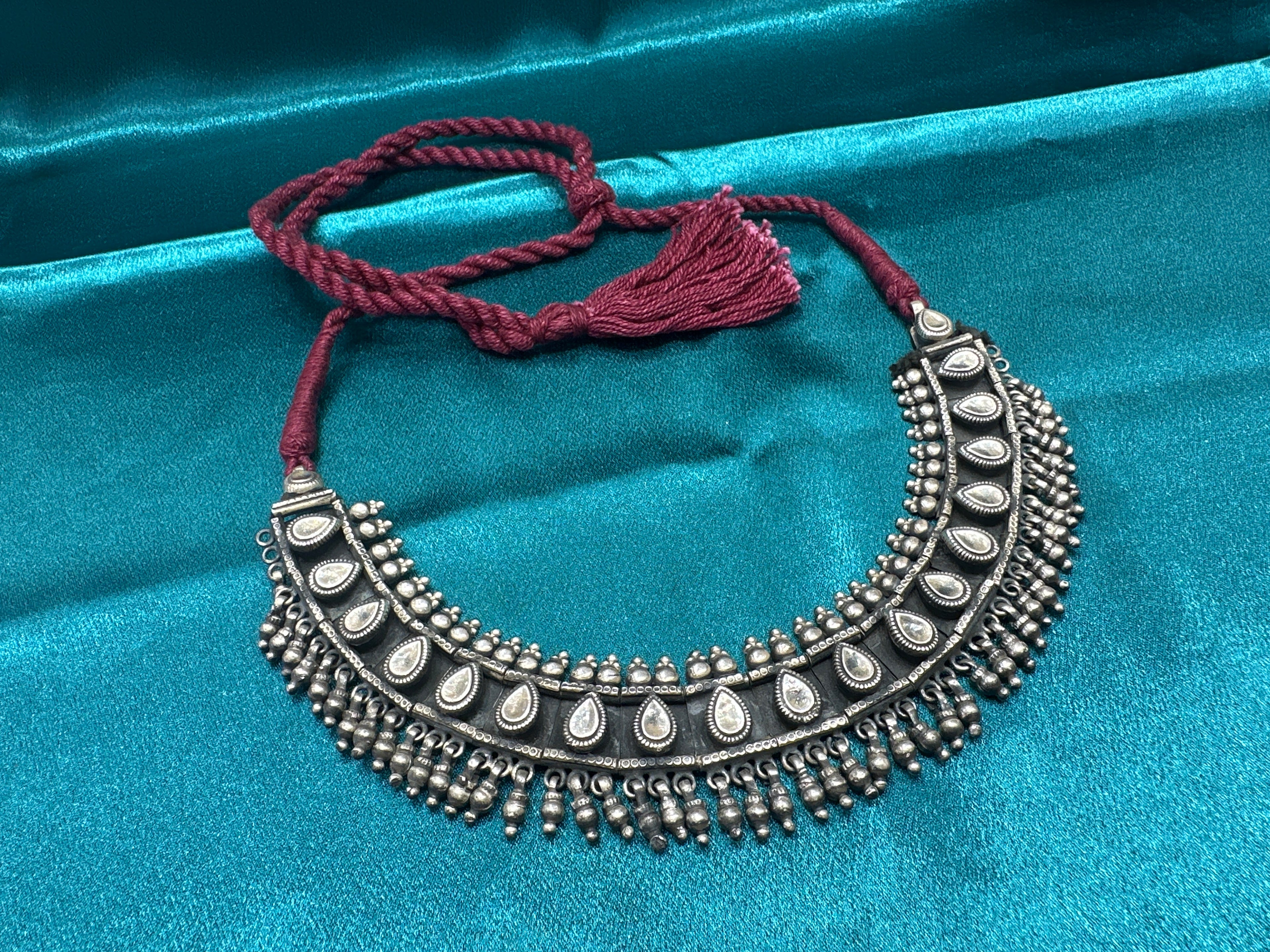 Antique Style Designer Silver necklace